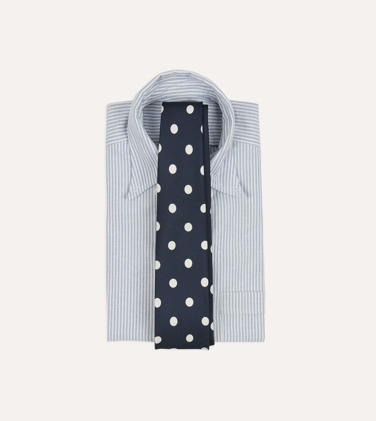 Black Large Polka Dot Silk Self-Tipped Tie