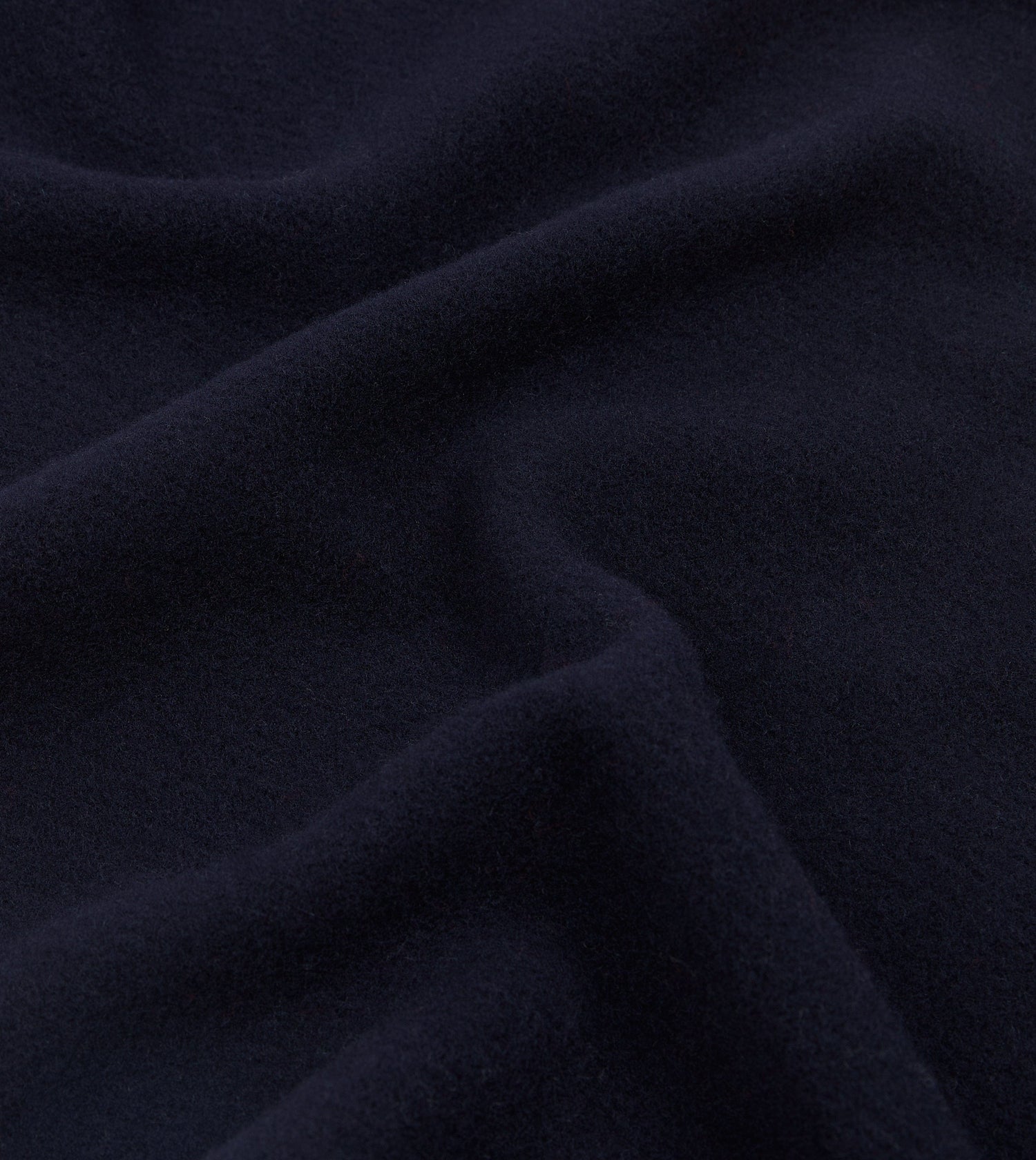 Navy Solid Wool Scarf