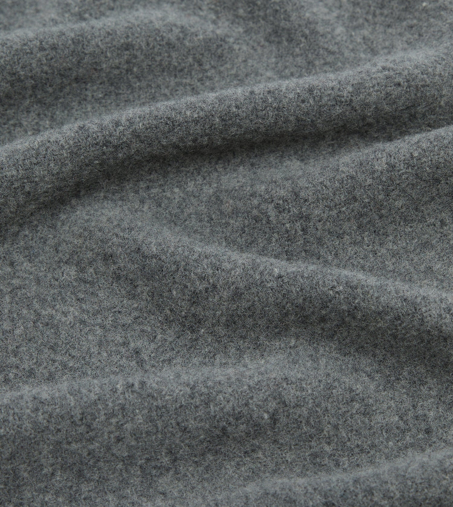Grey Solid Wool Scarf
