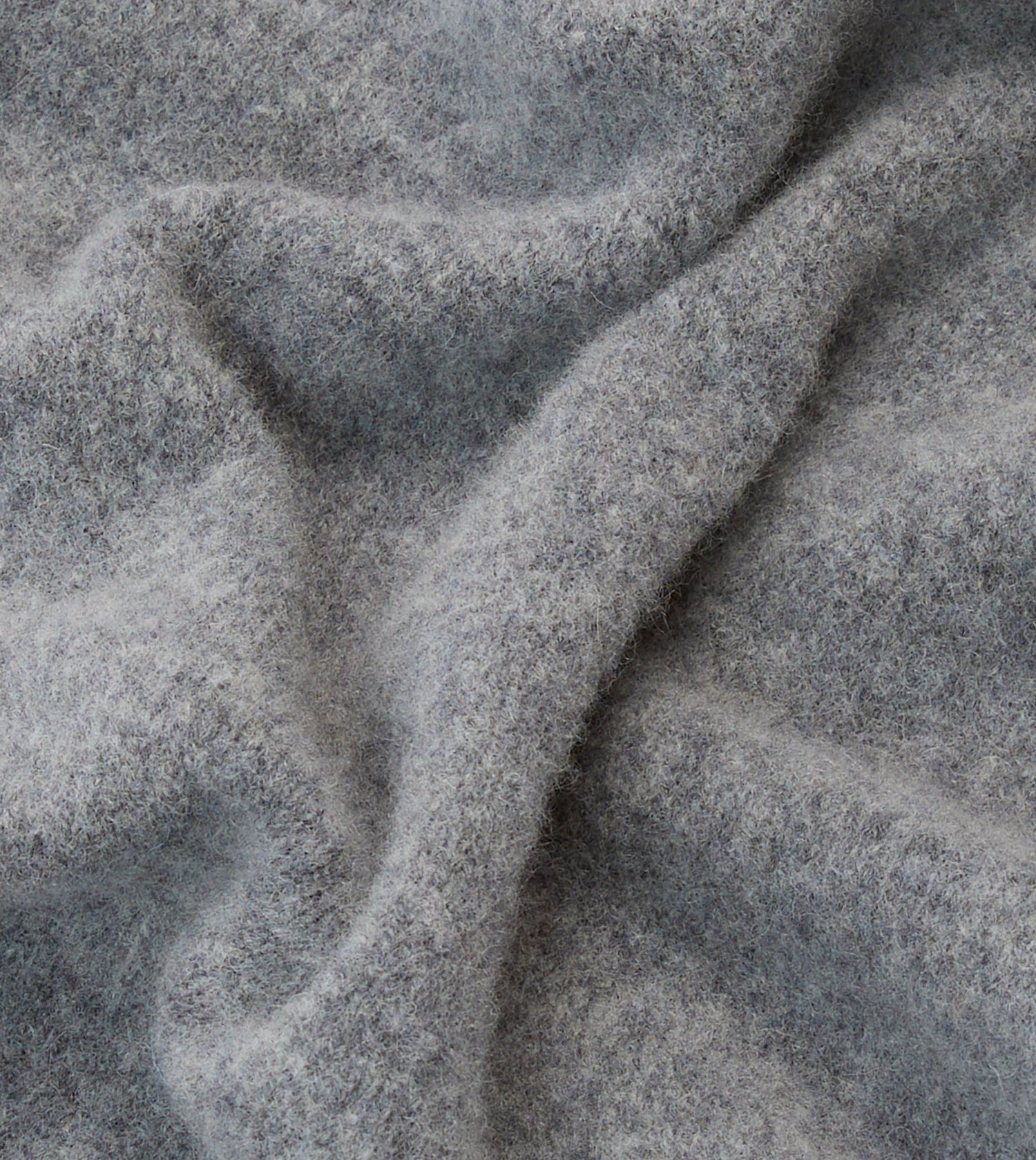 Grey Lambswool Triangle Neck Scarf