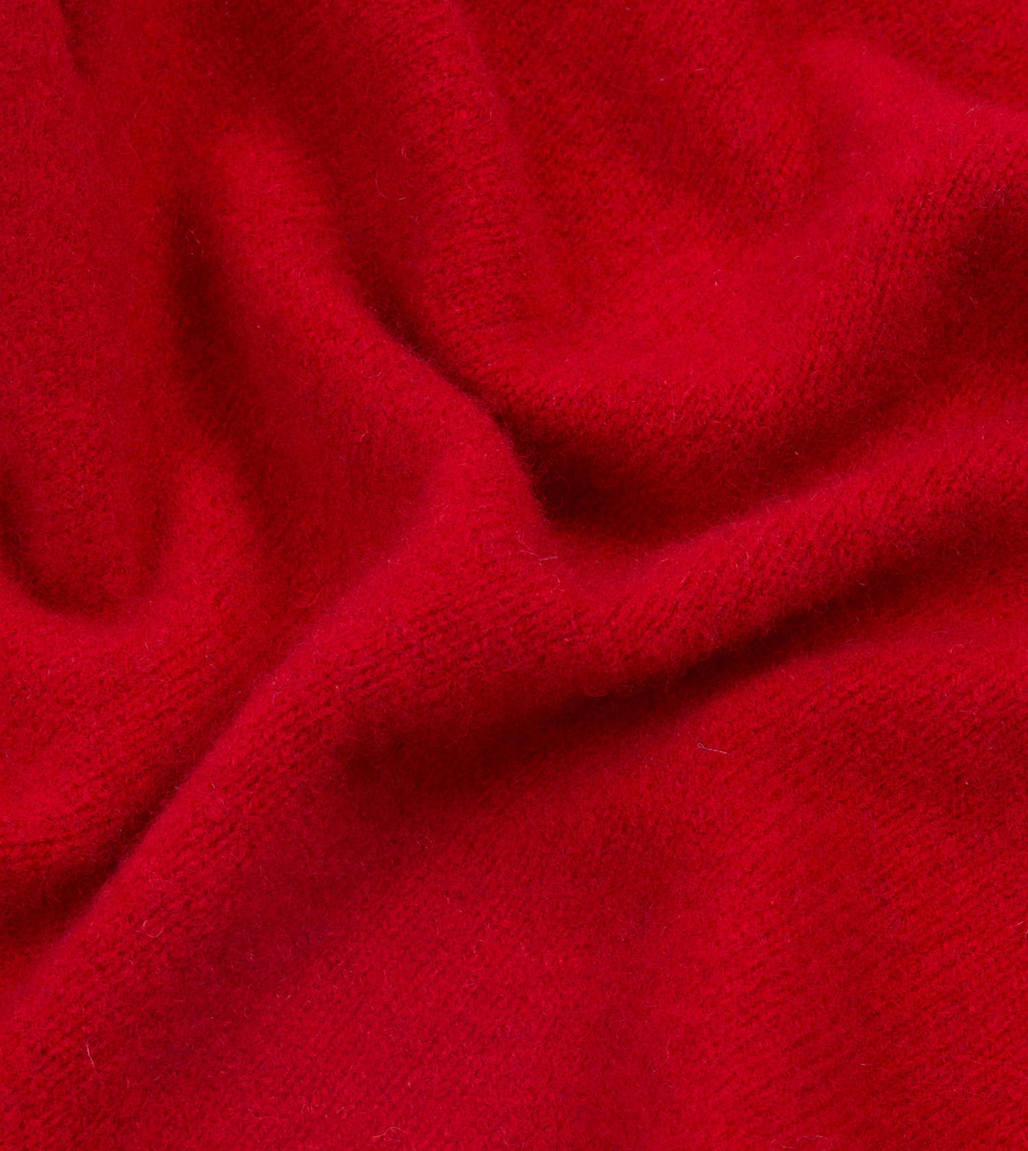 Red Lambswool Triangle Neck Scarf