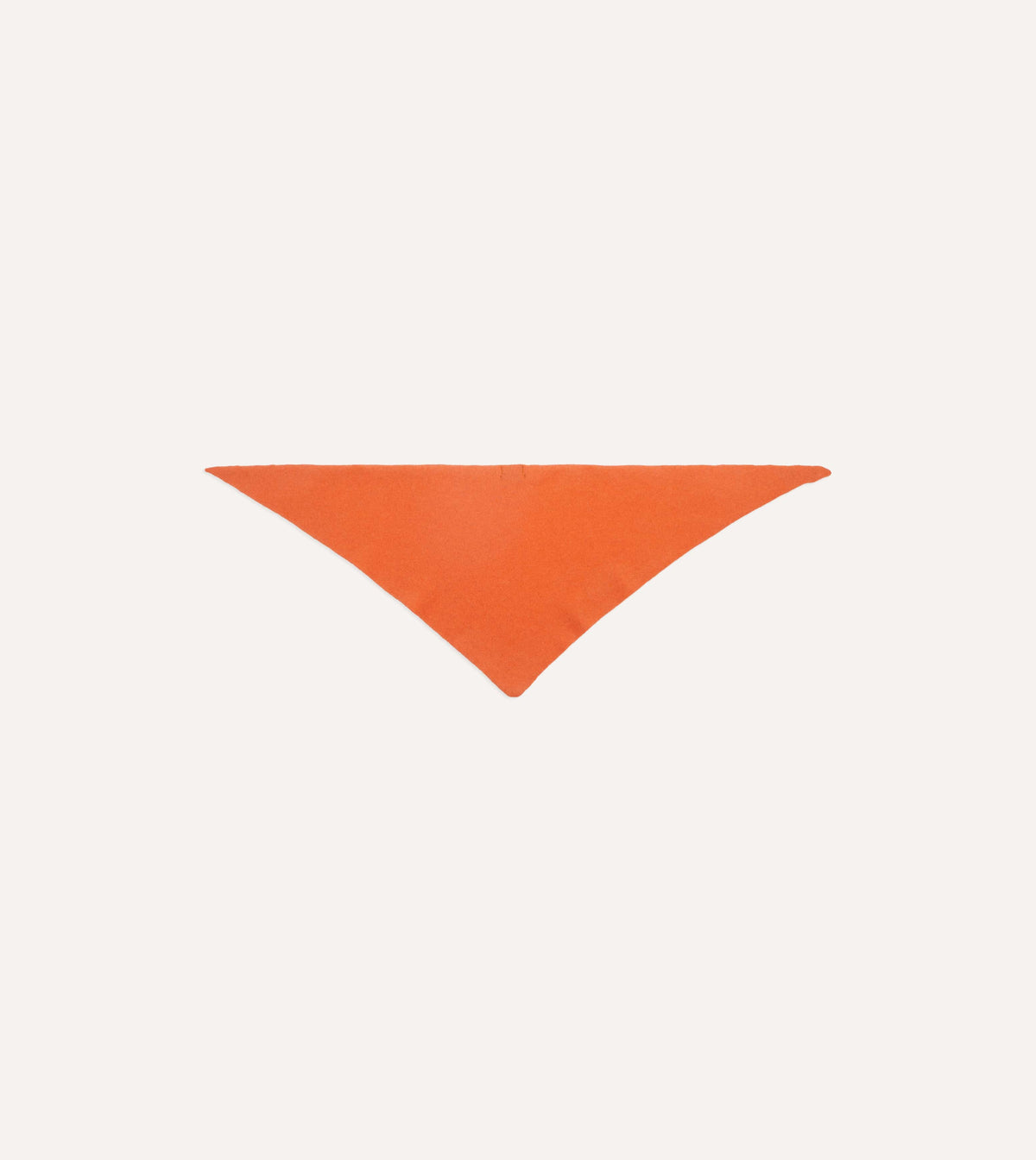 Orange Lambswool Triangle Neck Scarf
