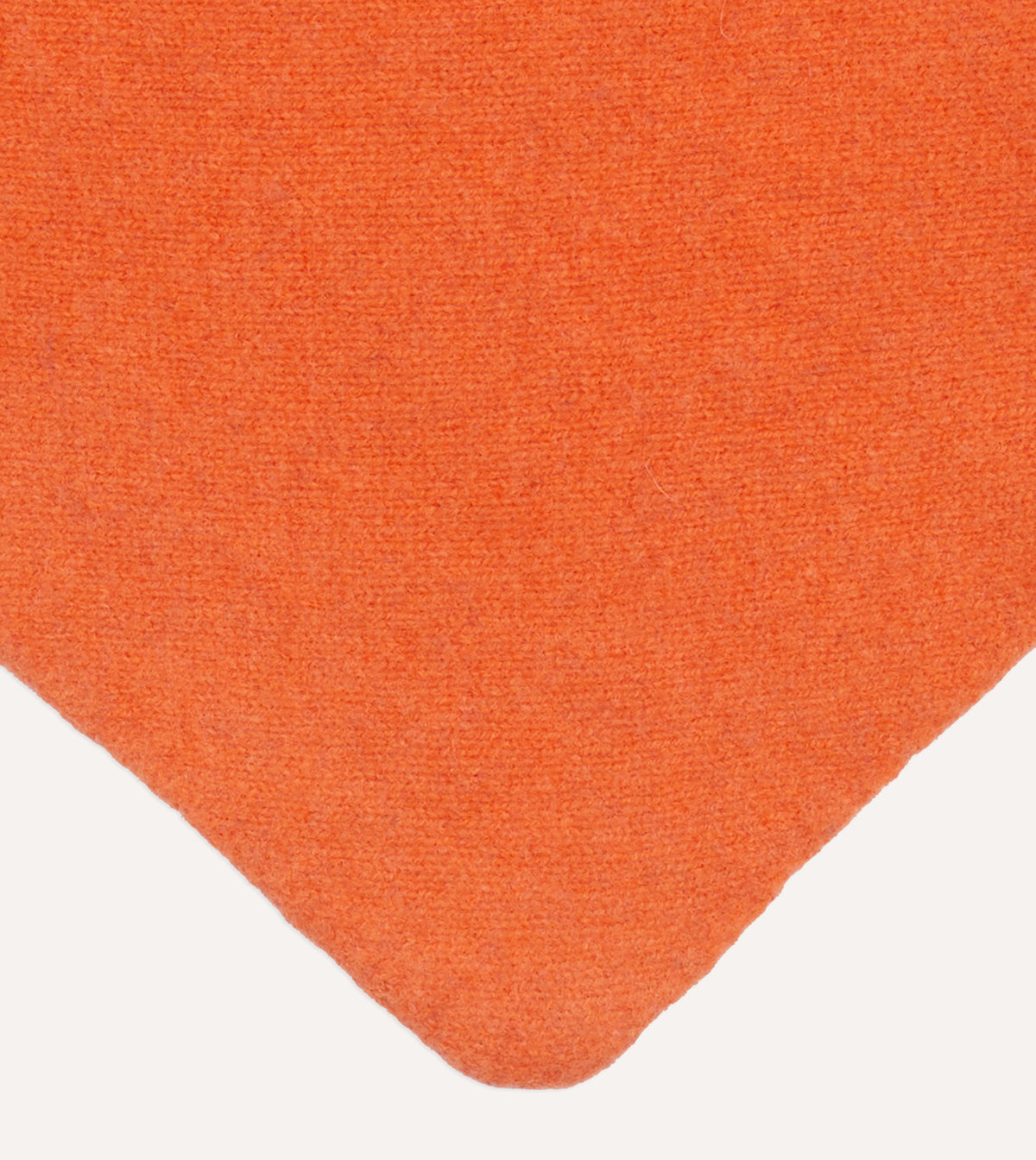Orange Lambswool Triangle Neck Scarf