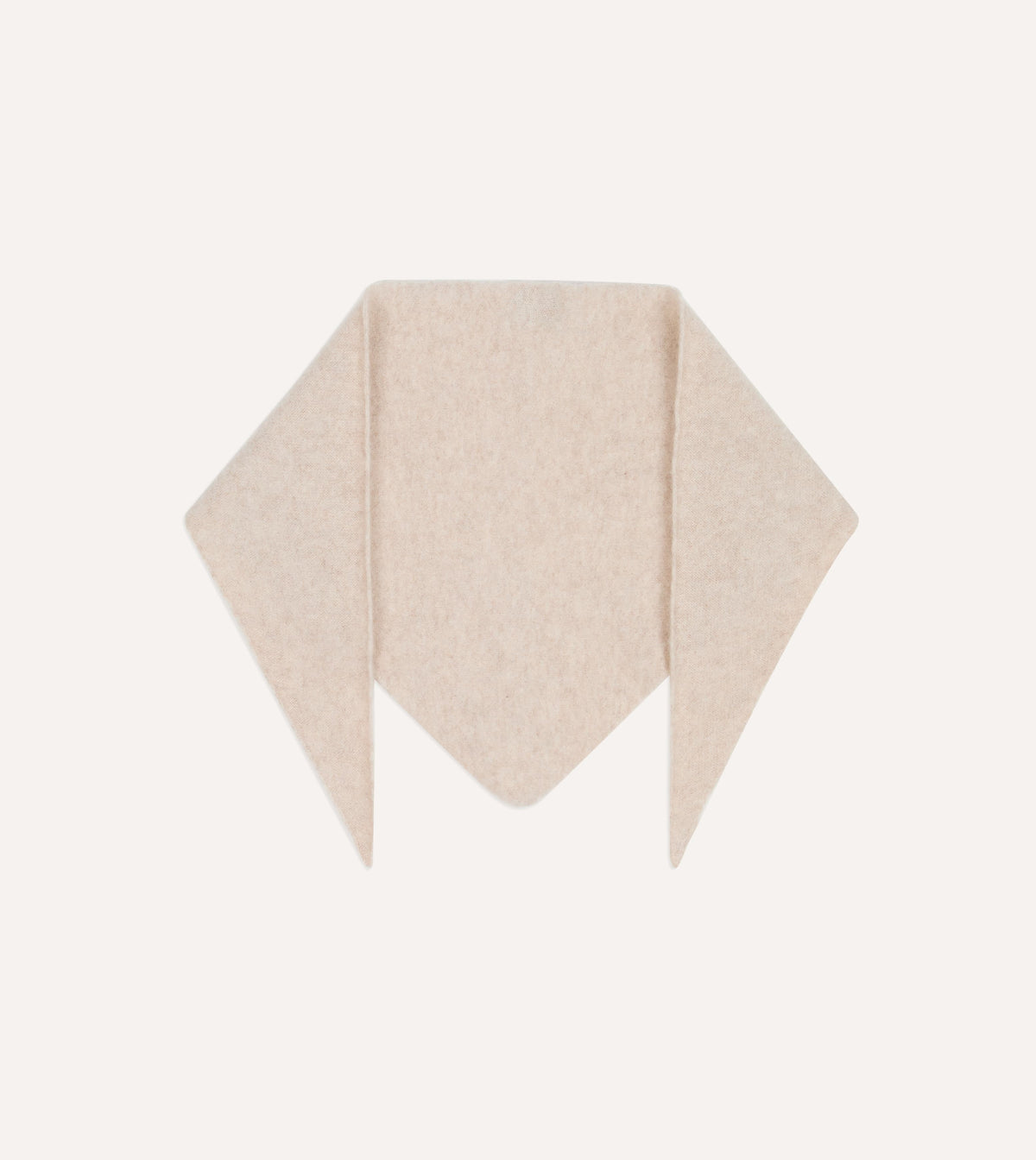 Stone Lambswool Triangle Neck Scarf