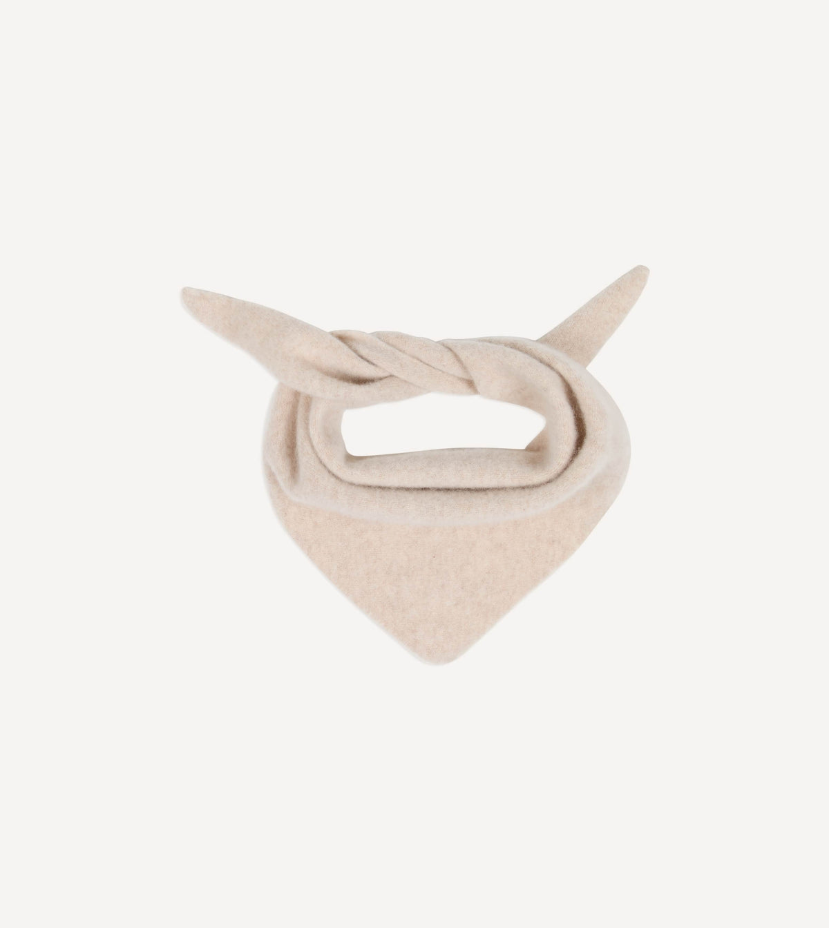 Stone Lambswool Triangle Neck Scarf