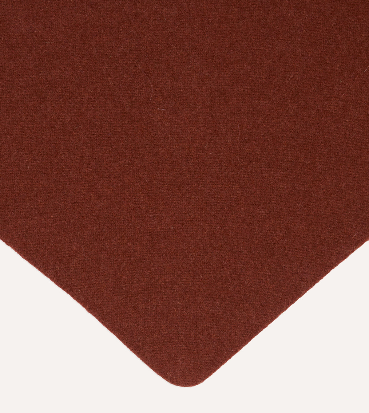 Brown Lambswool Triangle Neck Scarf