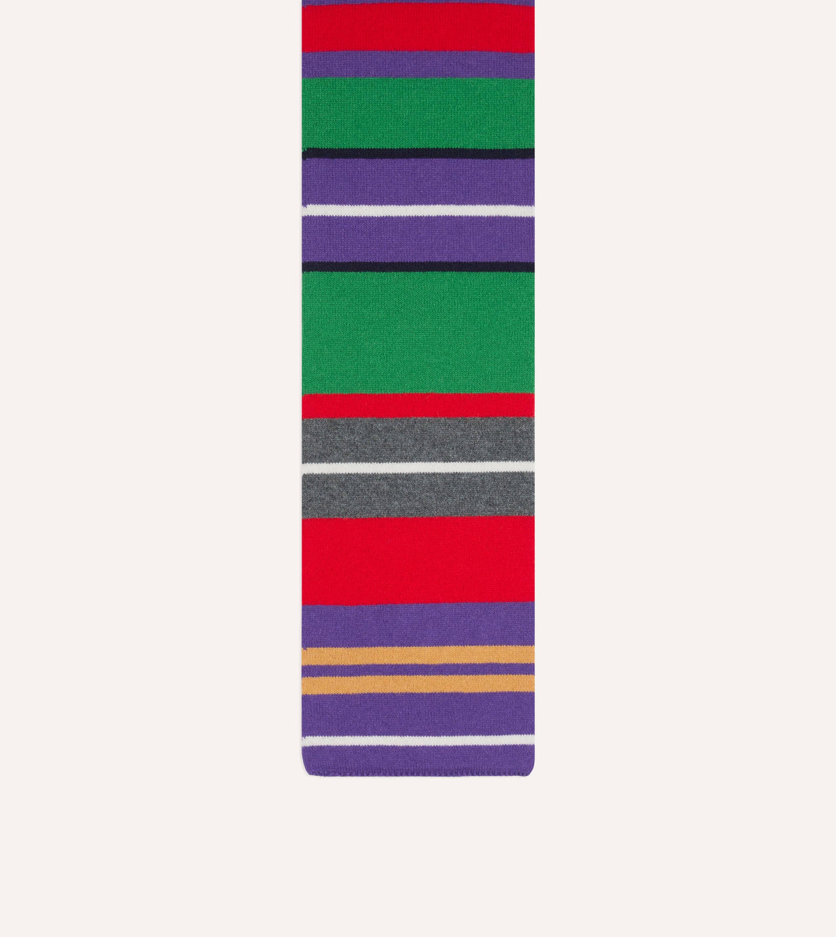 Green, Red and Purple Stripe Geelongora Tubular Scarf