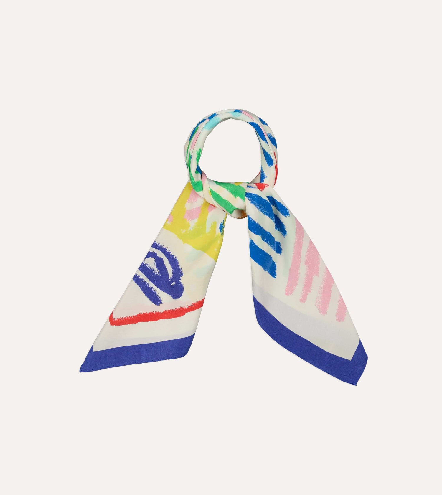 Michael McGregor for Drake's Anchor Print Silk Bandana