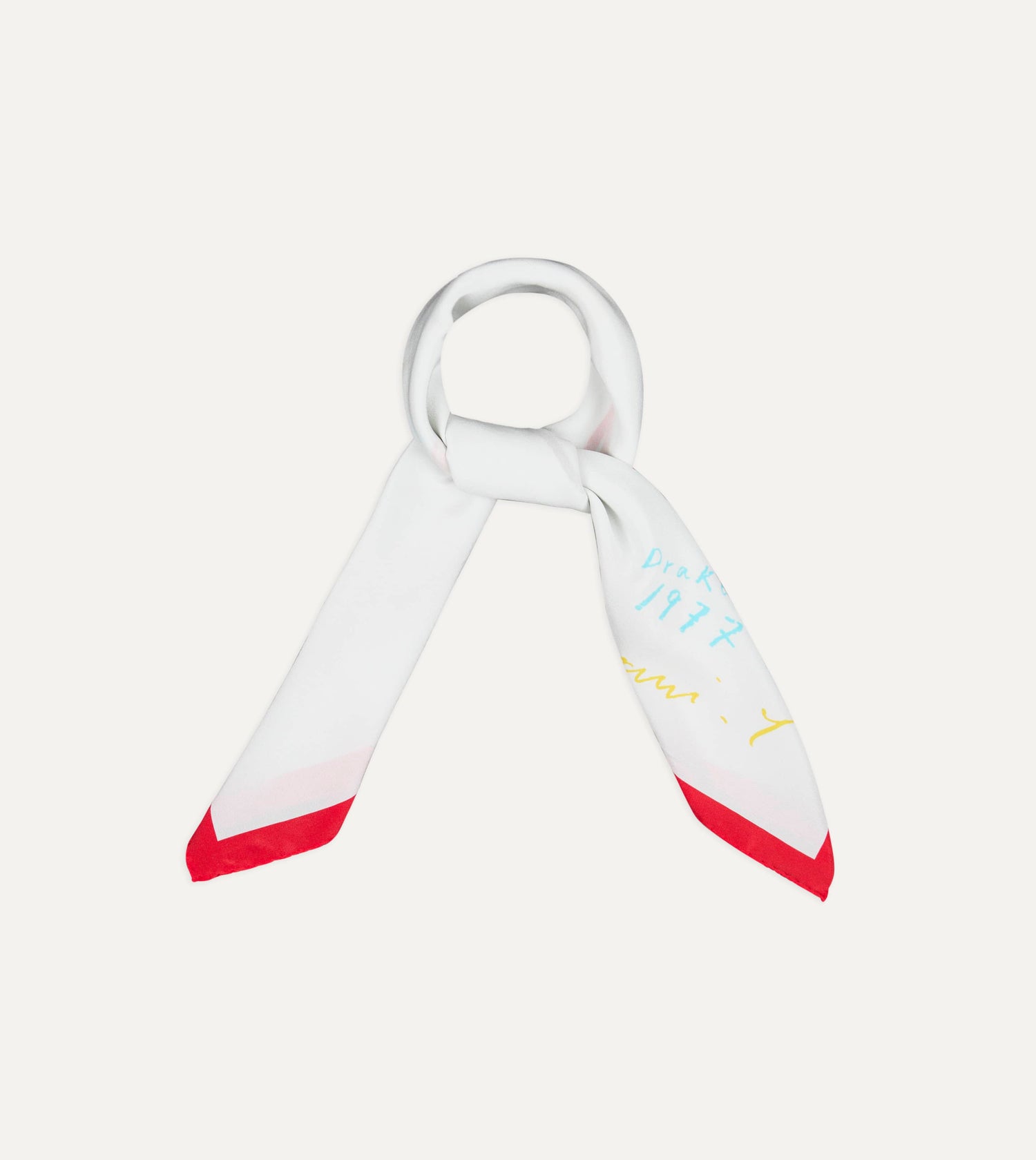 Mayumi Y. for Drake’s Pastel Print Silk Bandana