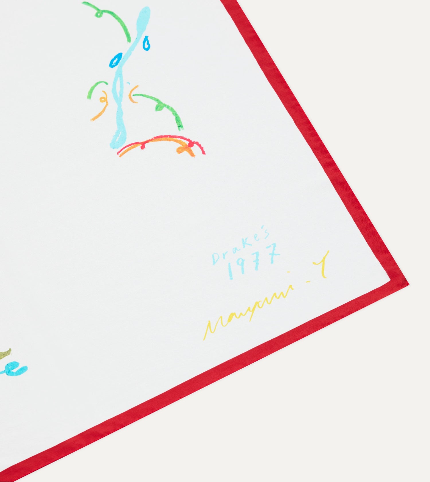 Mayumi Y. for Drake’s Pastel Print Silk Bandana