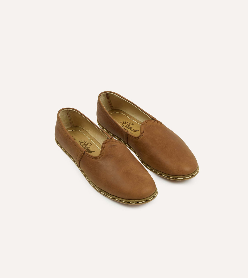 Sabah Fort Worth Brown Leather Shoes – Drakes