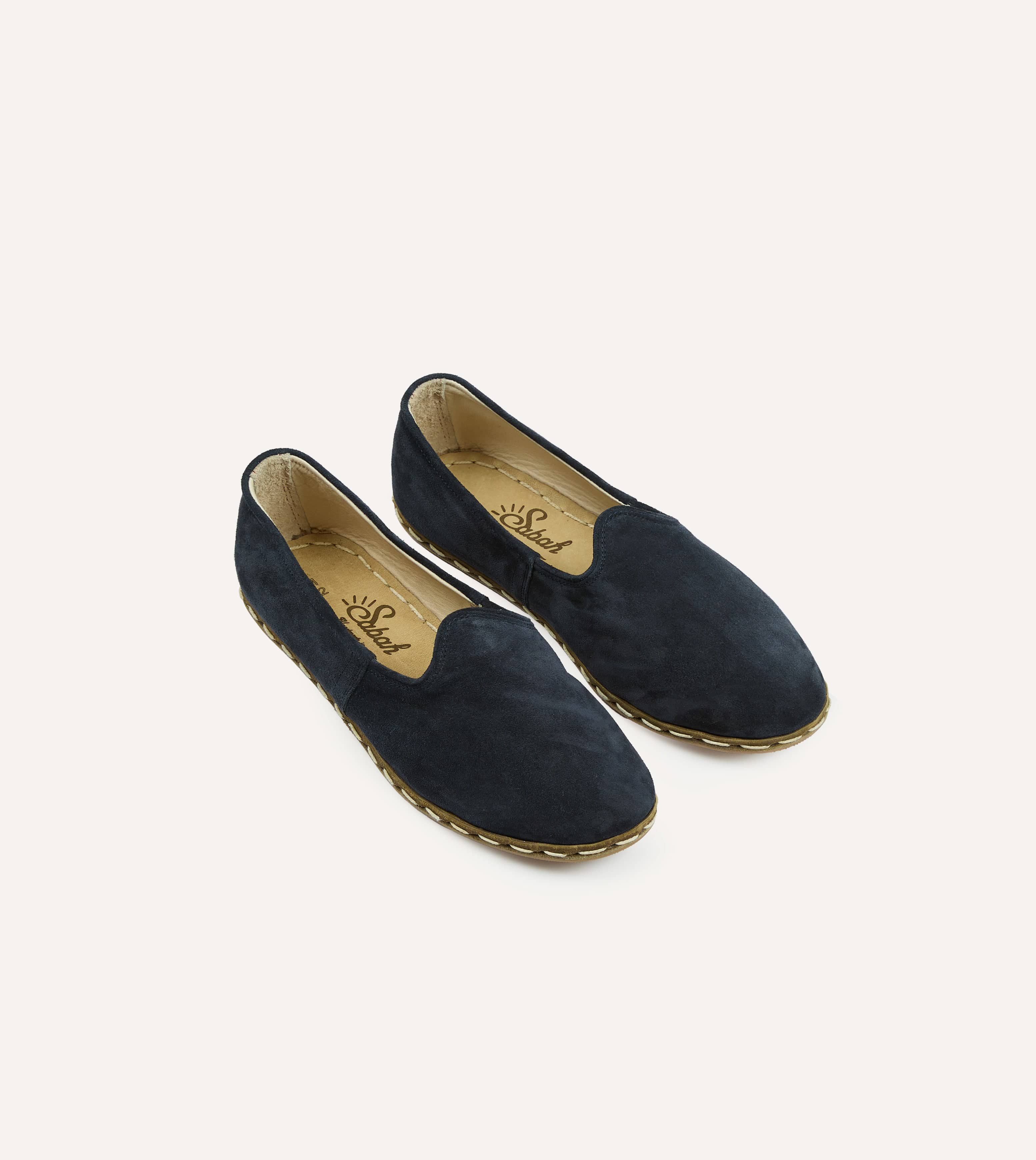 Sabah Oxford Navy Suede Shoes
