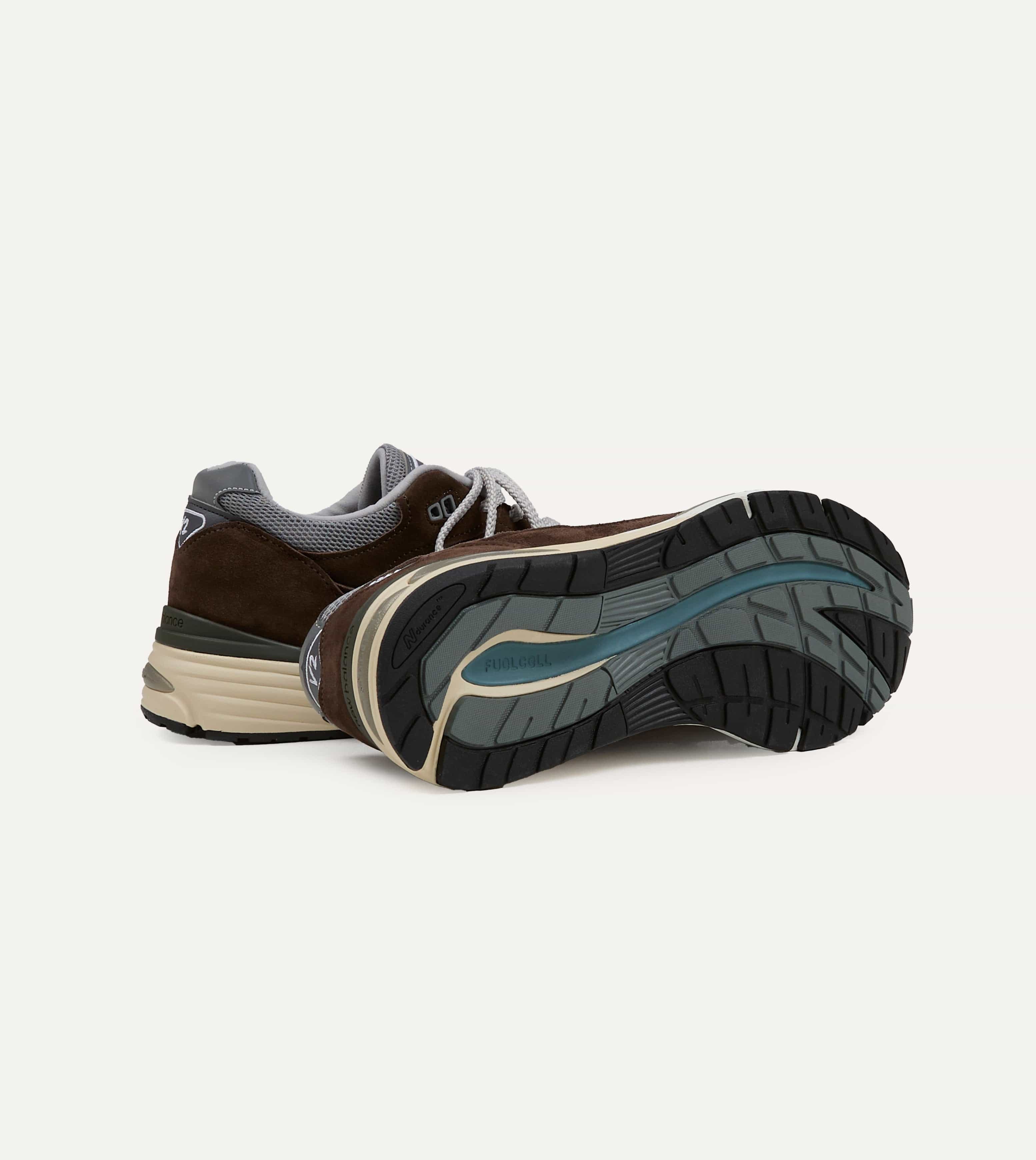 New Balance 'Elevated Essentials' Brown Alloy Made in UK 991v2 Trainers