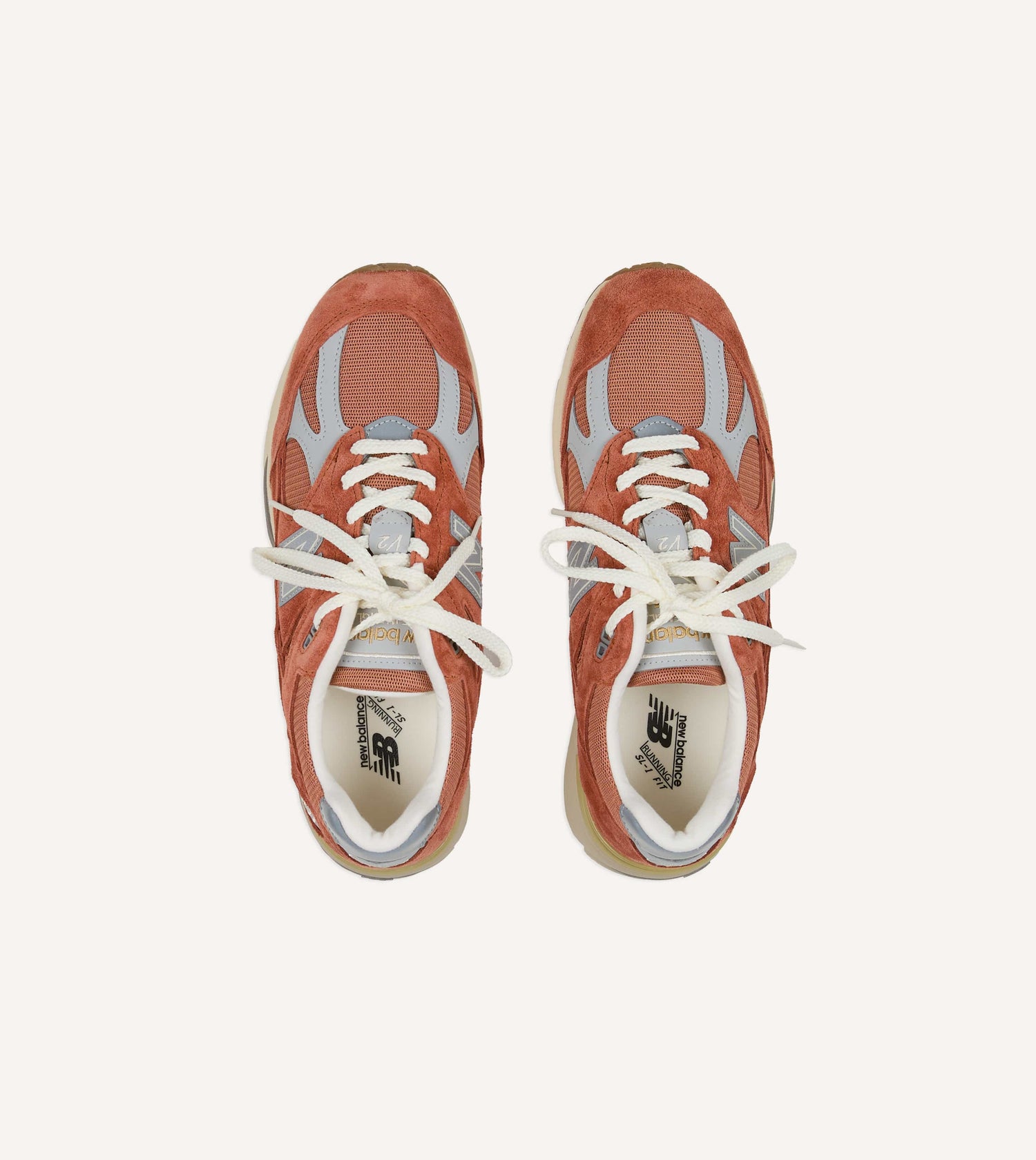 New Balance 'Vintage Sports’ Clay and Sienna Orange Made in UK 991v2 Trainers