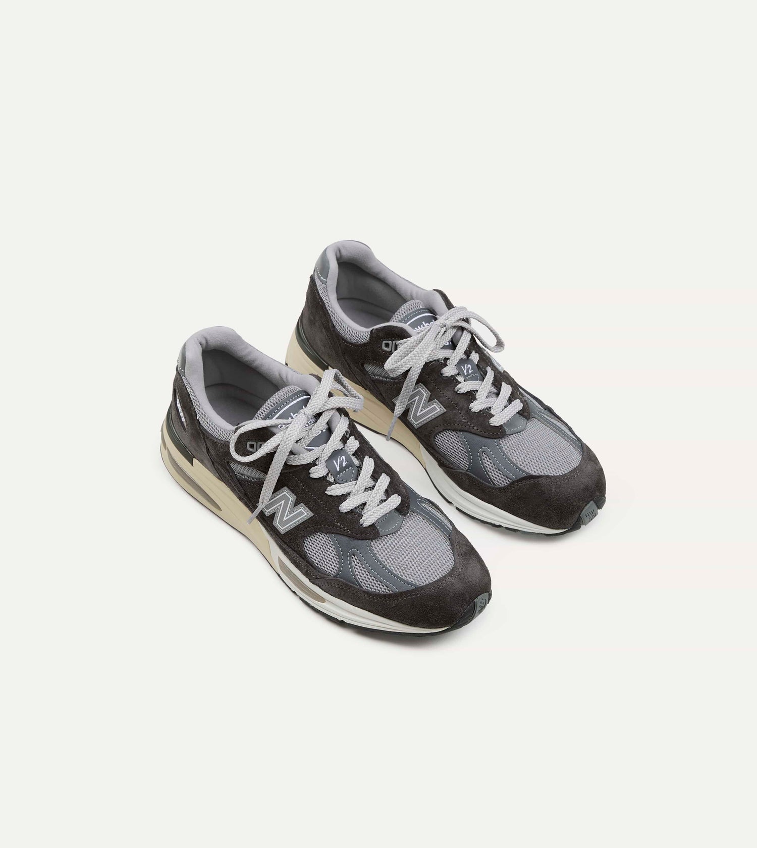 New Balance 'Elevated Essentials' Alloy Grey and Smoked Pearl Made in UK 991v2 Trainers