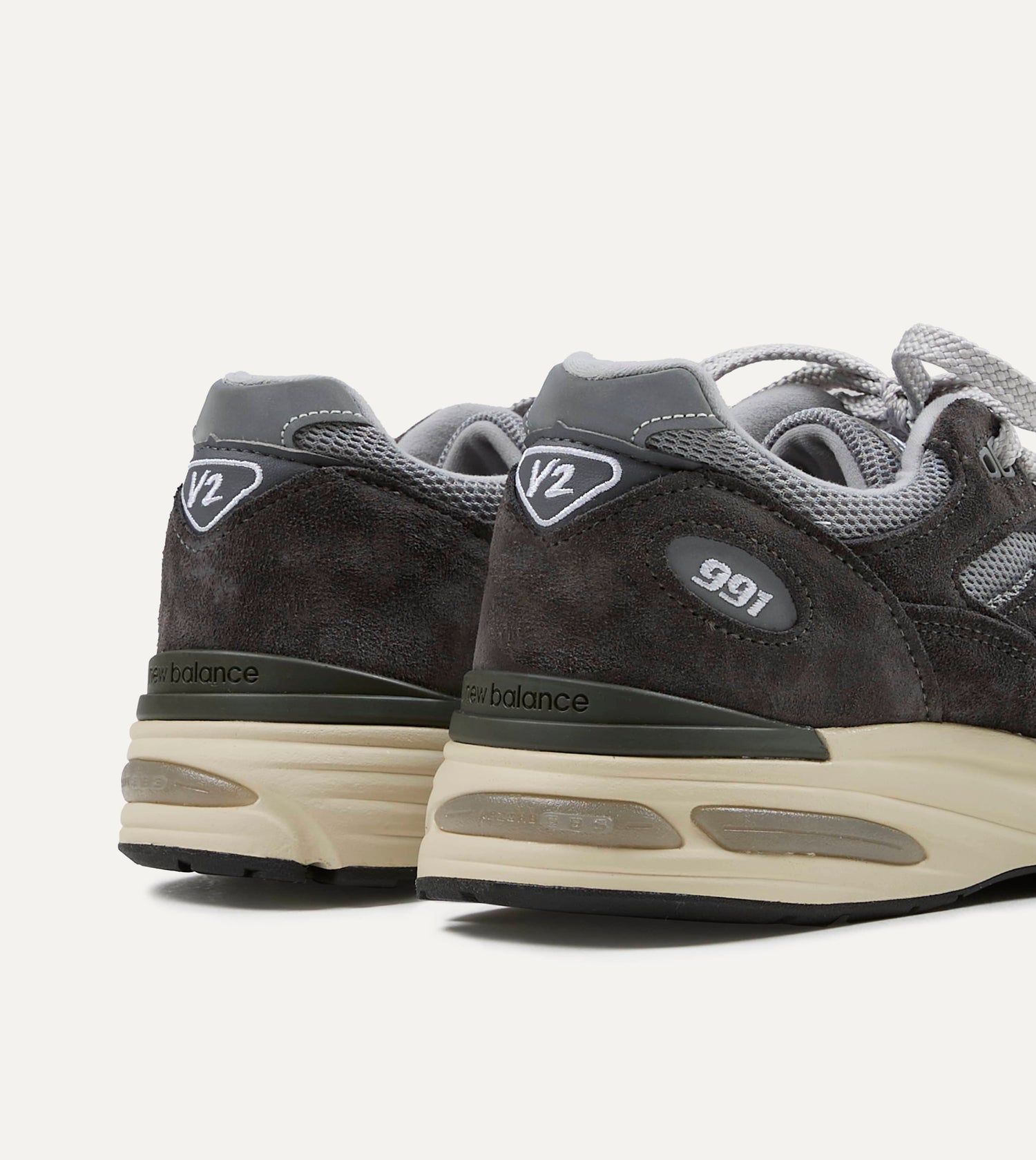 New Balance 'Elevated Essentials' Alloy Grey and Smoked Pearl Made in UK 991v2 Trainers