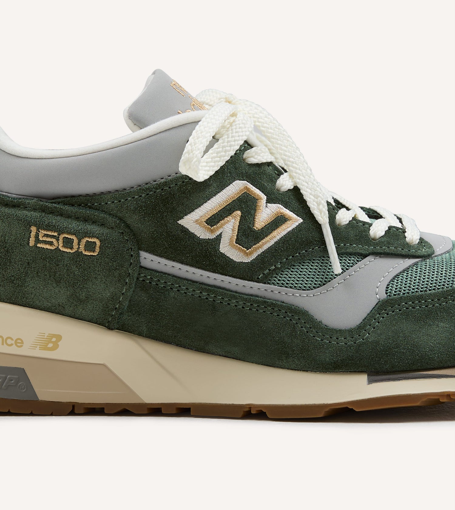 New Balance 'Vintage Sports' Kombu Green and Sea Spray Made in UK 1500v1 Trainers