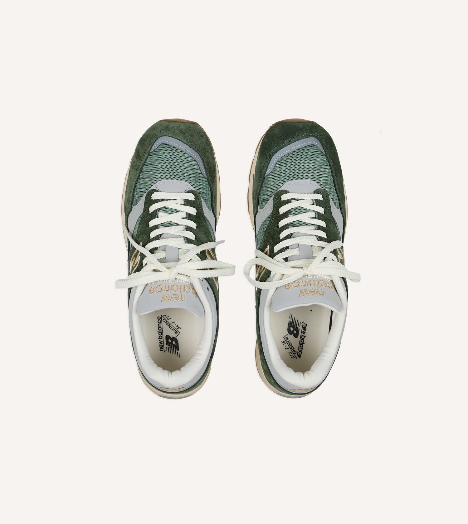 New Balance 'Vintage Sports' Kombu Green and Sea Spray Made in UK 1500v1 Trainers