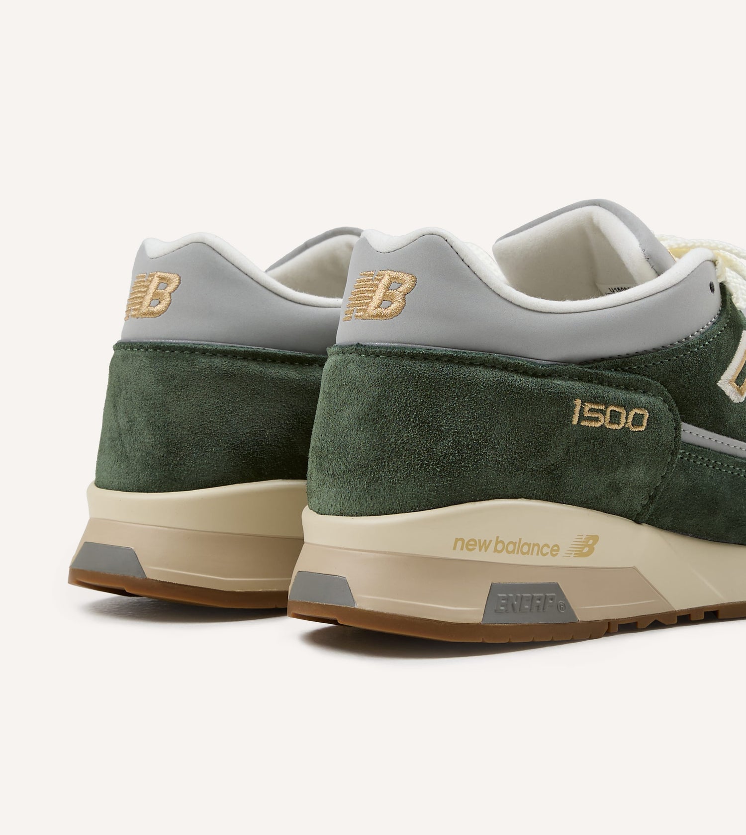 New Balance 'Vintage Sports' Kombu Green and Sea Spray Made in UK 1500v1 Trainers
