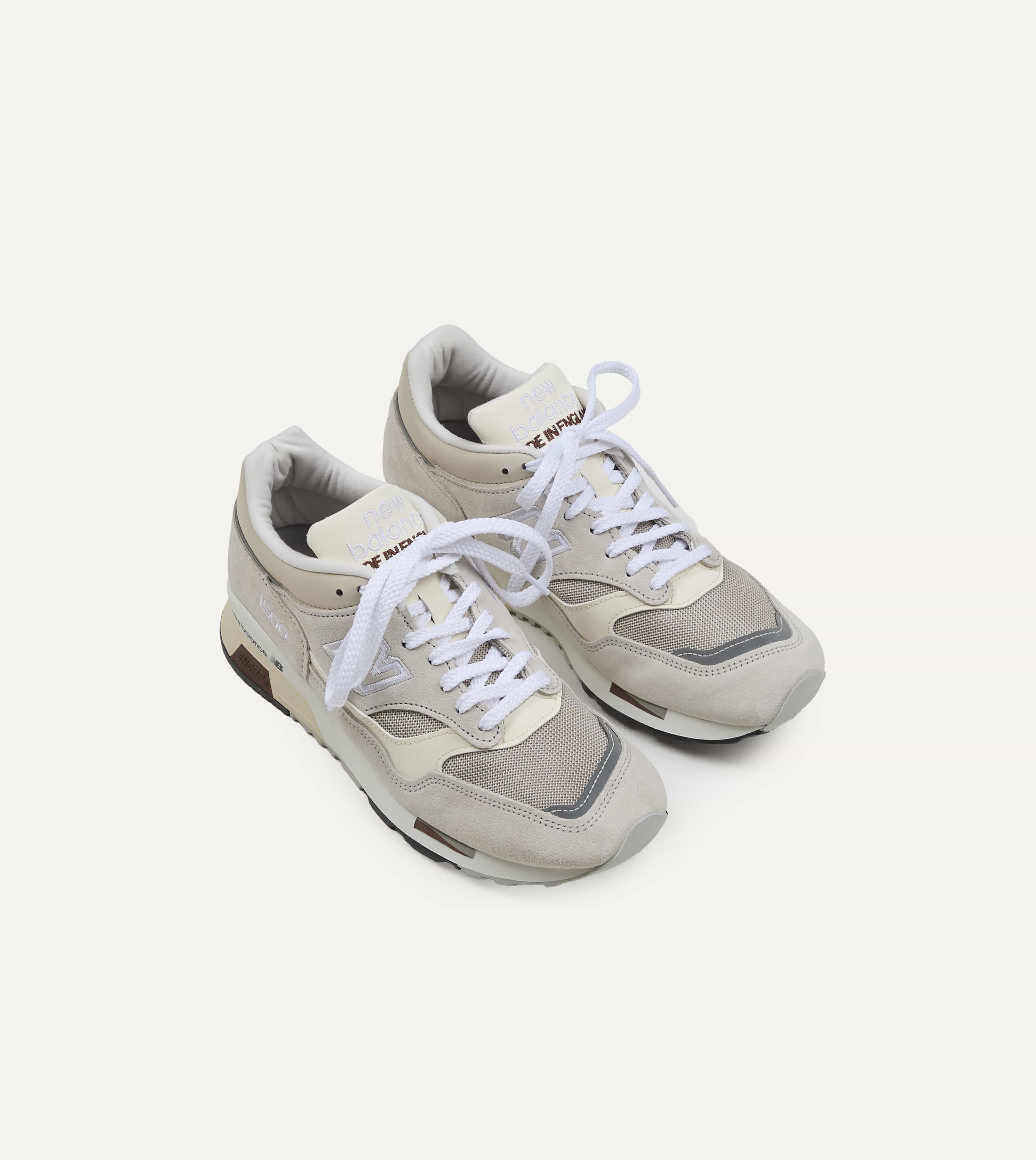 New Balance 'Elevated Essentials' Oyster and Antique White Made in UK 1500 Trainers