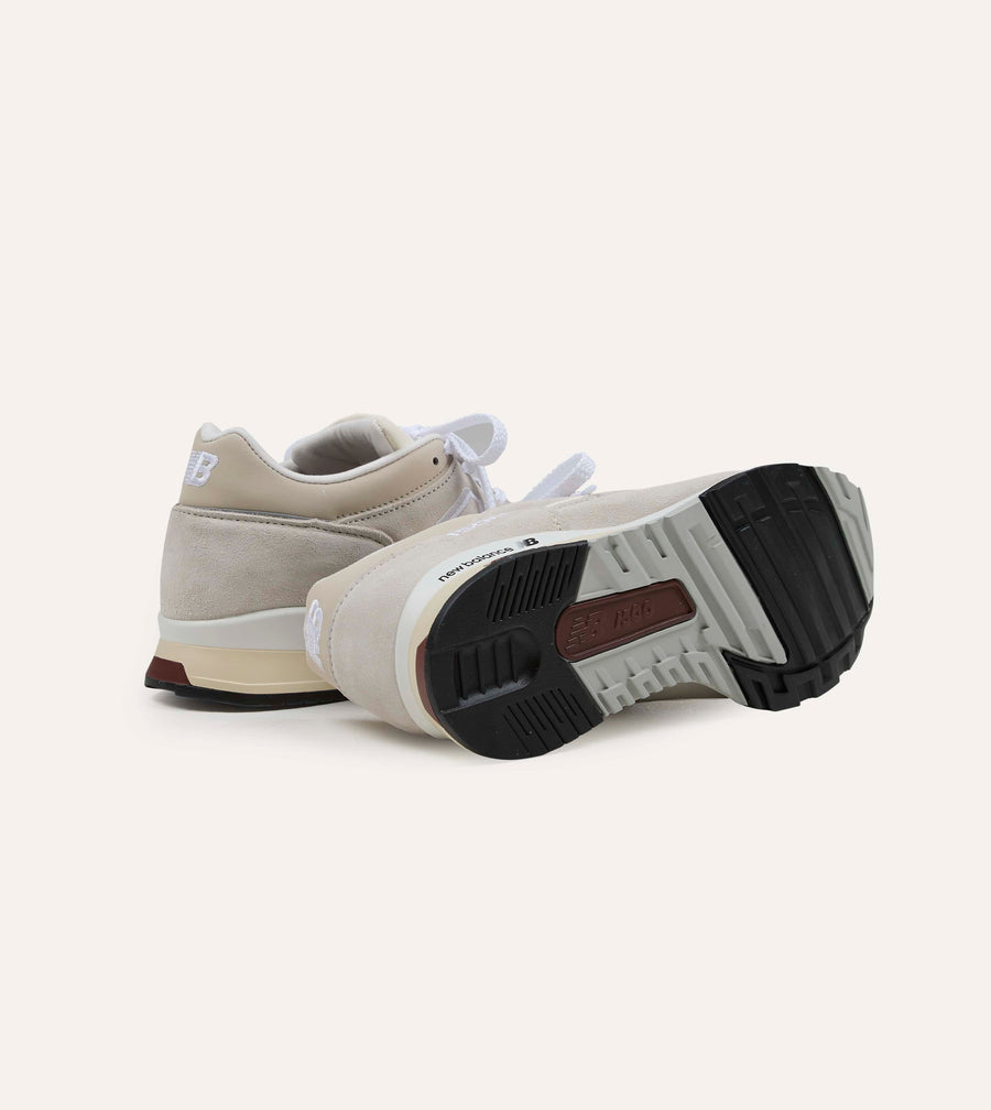 New Balance 'Elevated Essentials' Oyster and Antique White Made in UK 1500 Trainers