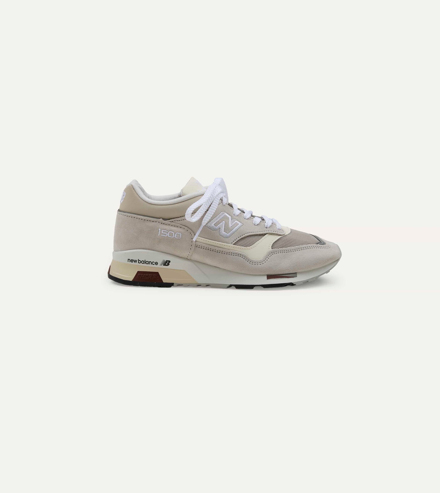 New Balance 'Elevated Essentials' Oyster and Antique White Made in UK 1500 Trainers