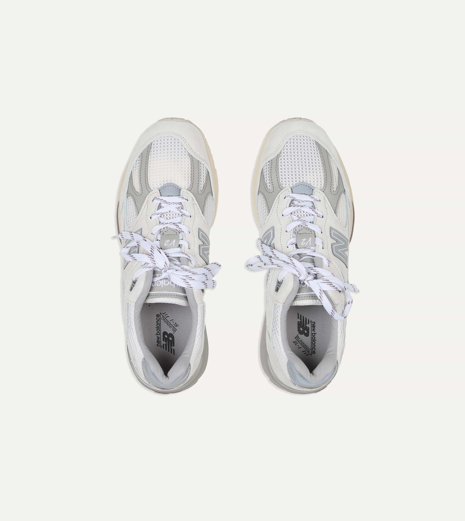 New Balance 'Elevated Essentials' Wind Chime and Brilliant White Made in UK 991v2 Trainers