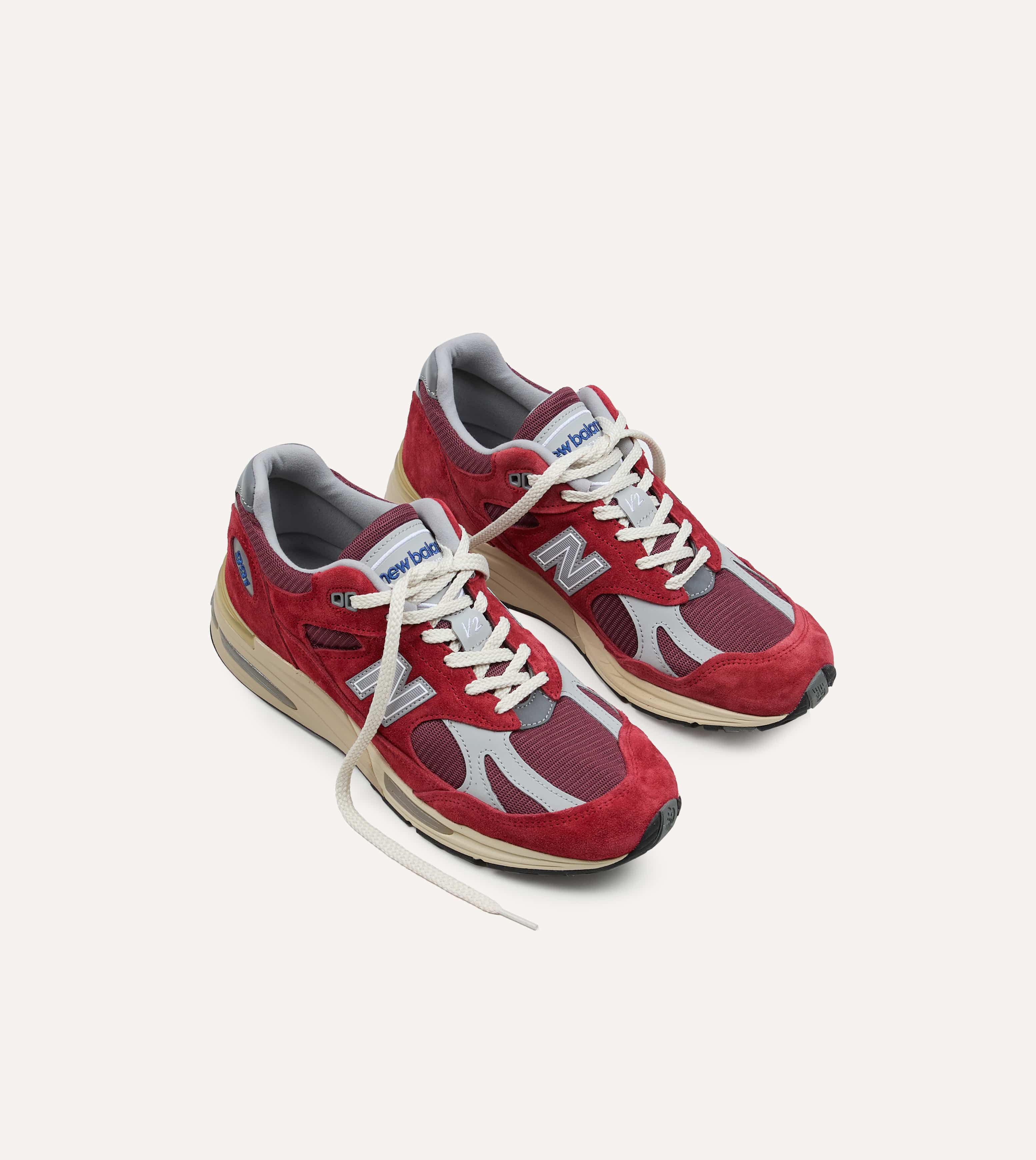 New Balance 'Vintage Sports' Karanda Red Made in UK 991v2 Trainers