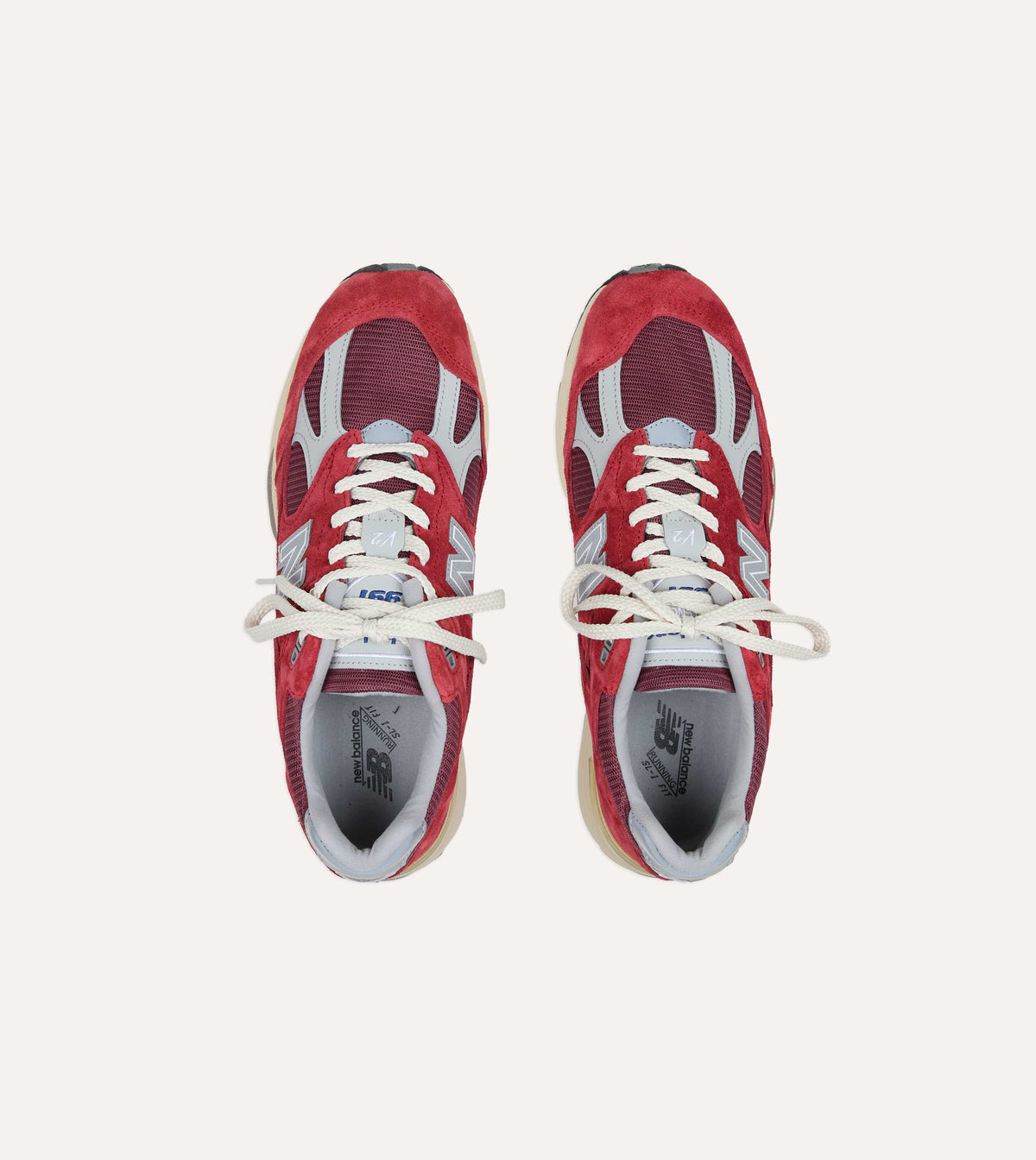 New Balance 'Vintage Sports' Karanda Red Made in UK 991v2 Trainers