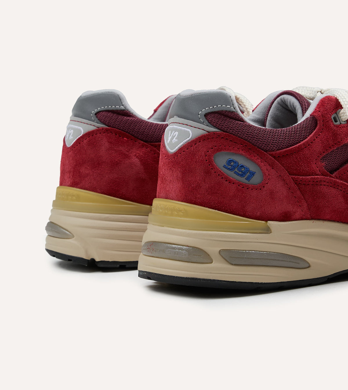 New Balance 'Vintage Sports' Karanda Red Made in UK 991v2 Trainers