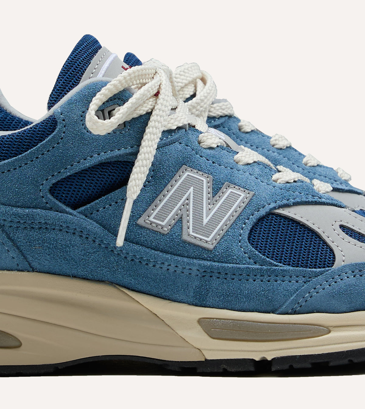New Balance 'Vintage Sports' Blue Steel Made in UK 991v2 Trainers