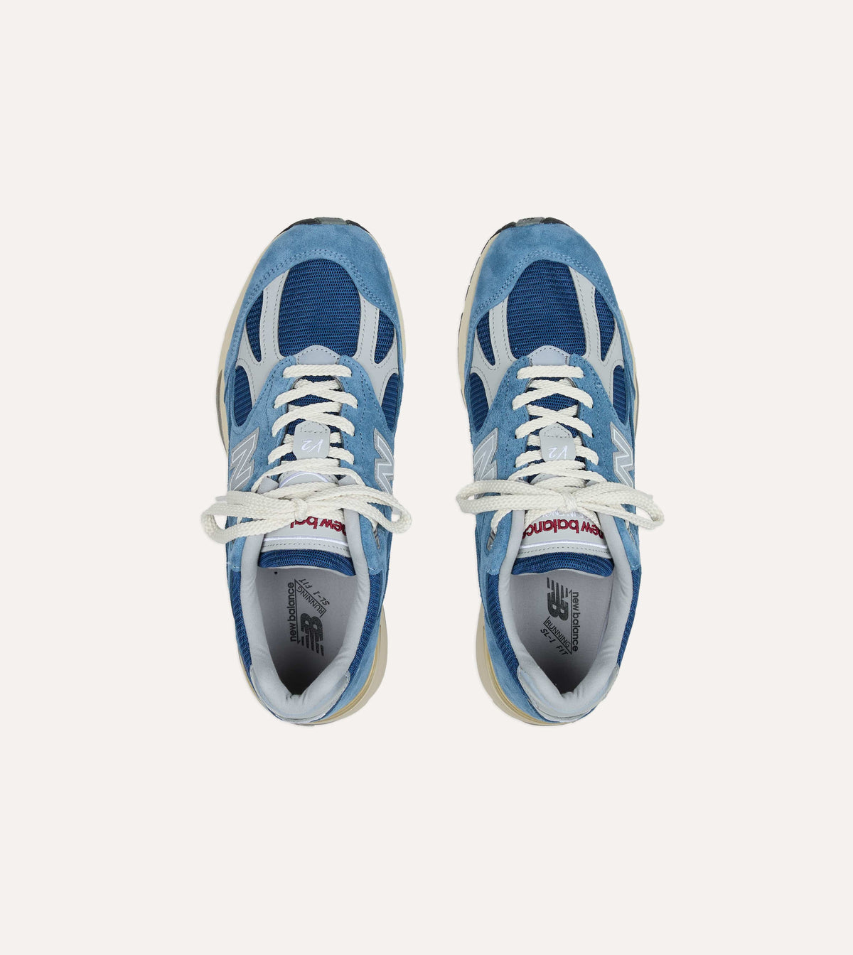 New Balance 'Vintage Sports' Blue Steel Made in UK 991v2 Trainers