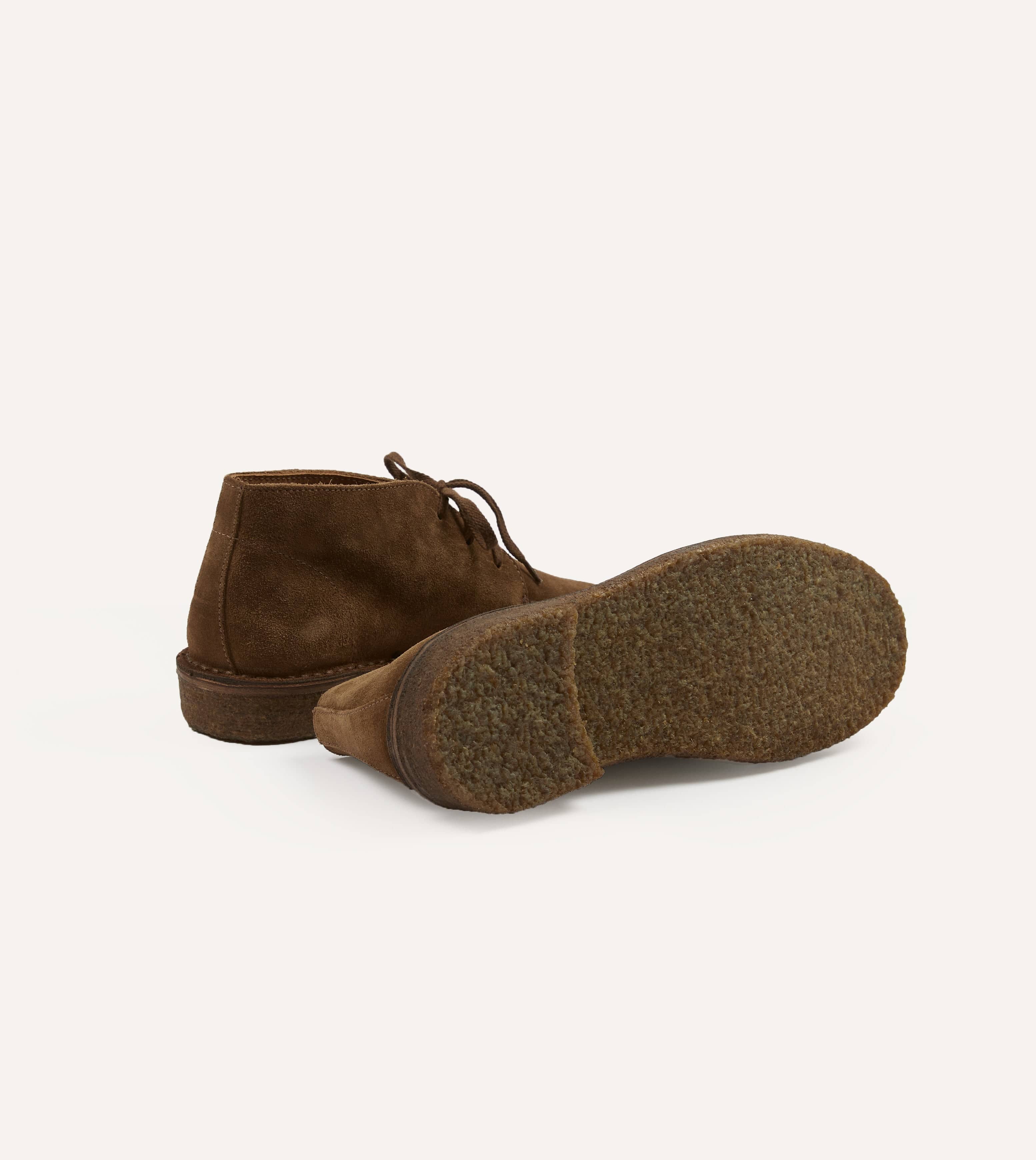 Crosby Moc-Toe Chukka Boot Tobacco Suede – Drakes