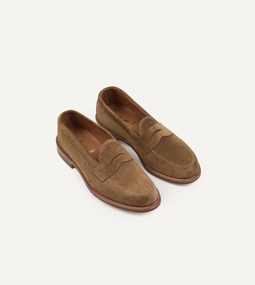 Alden Snuff Suede Handsewn Leisure Loafer