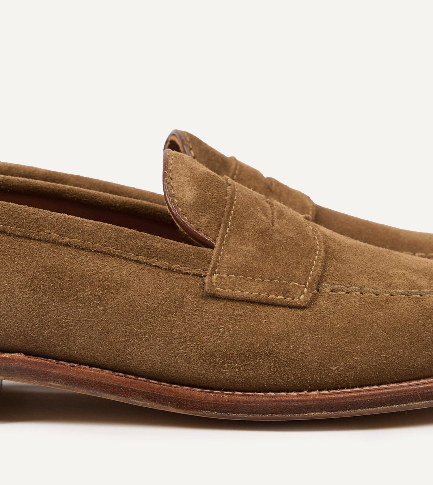 Alden Snuff Suede Handsewn Leisure Loafer