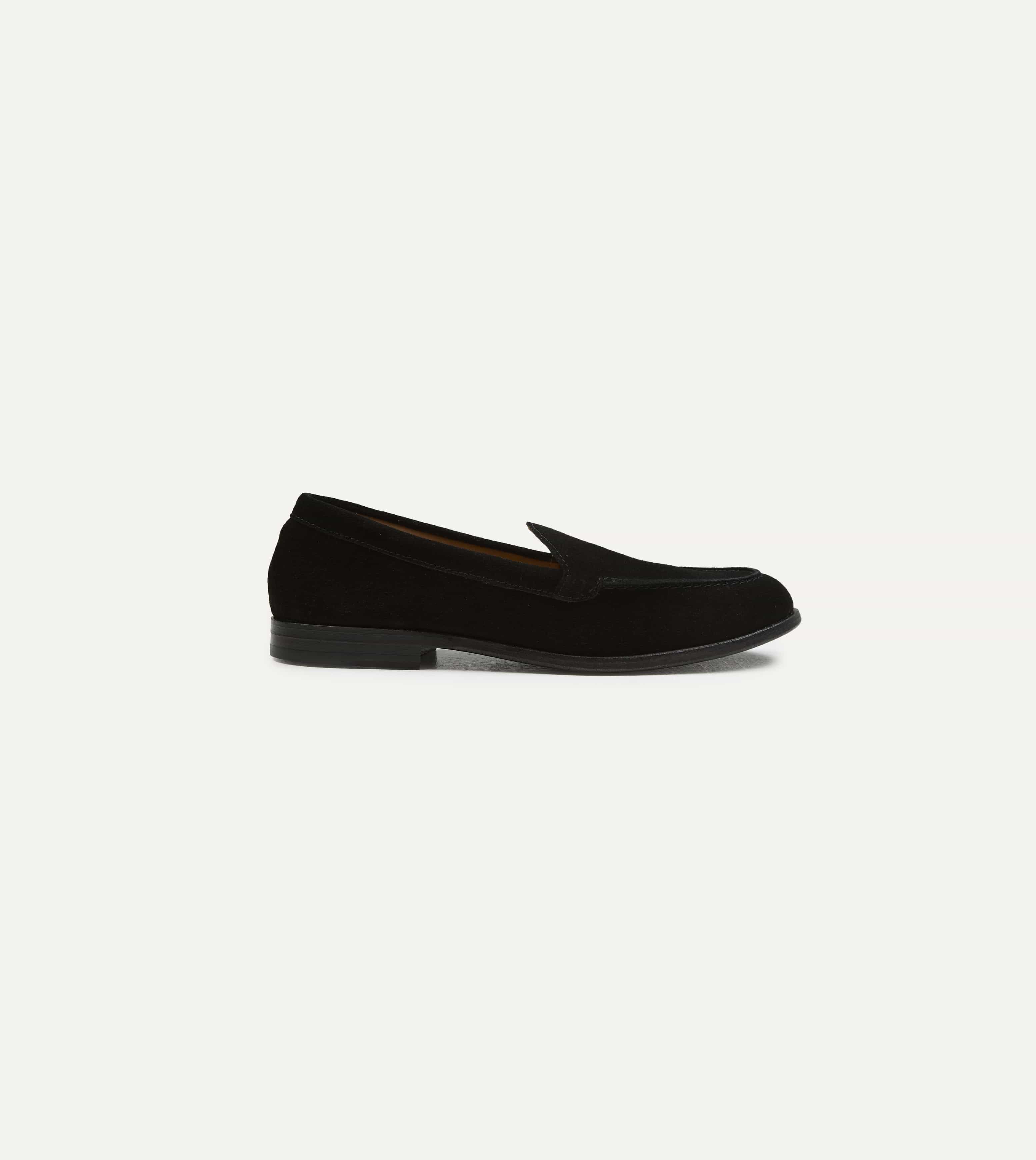 Black Suede Henri Summer Loafer