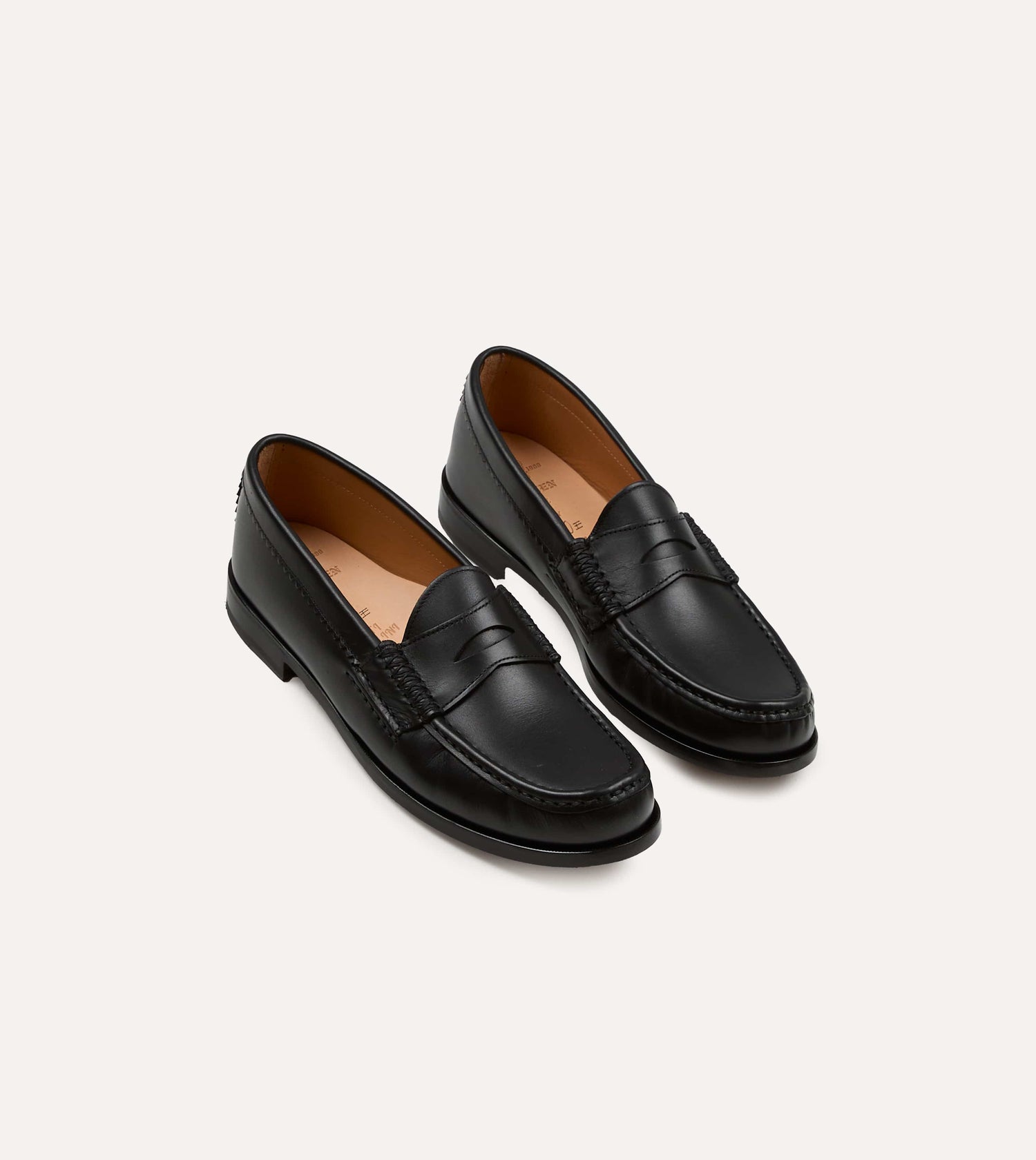 Yuketen Black Leather Rob's Loafer