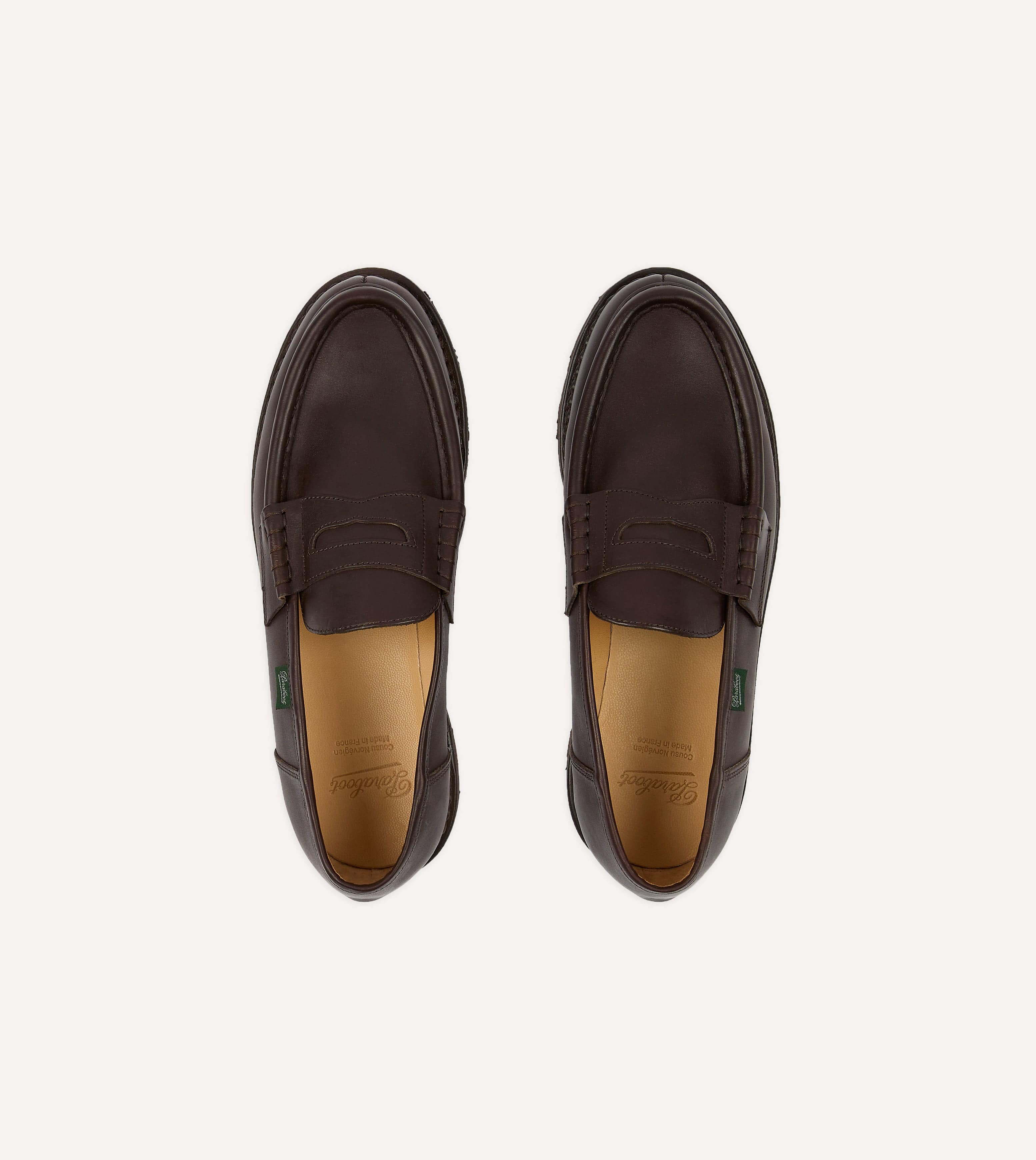 値下可 Paraboot REIMS ランス ミンク BROWN size 6 Paraboot Reims Brown Leather Loafer – Drakes