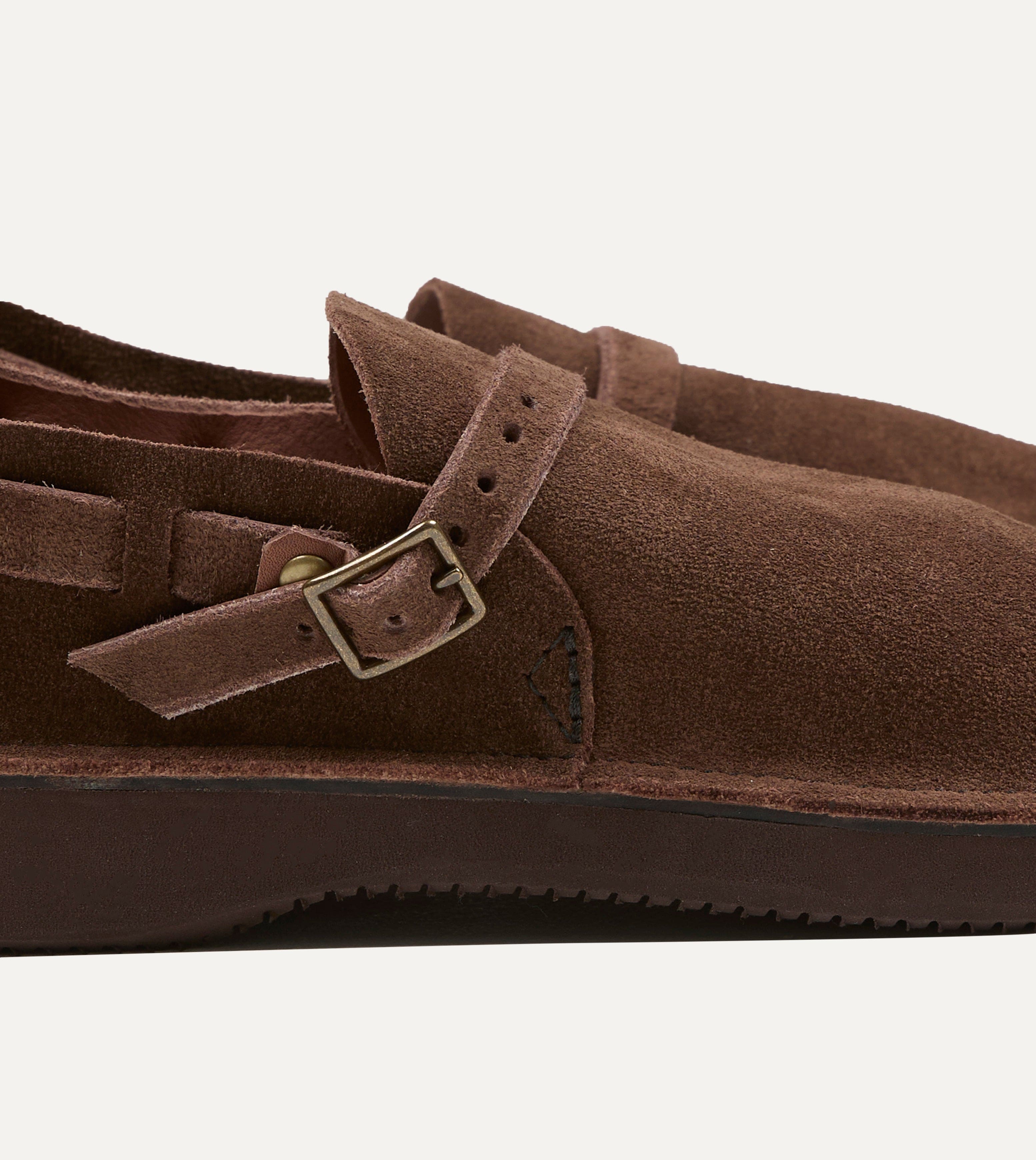 Aurora for Drake's Middle English Brown Roughout Leather Shoe – Drakes