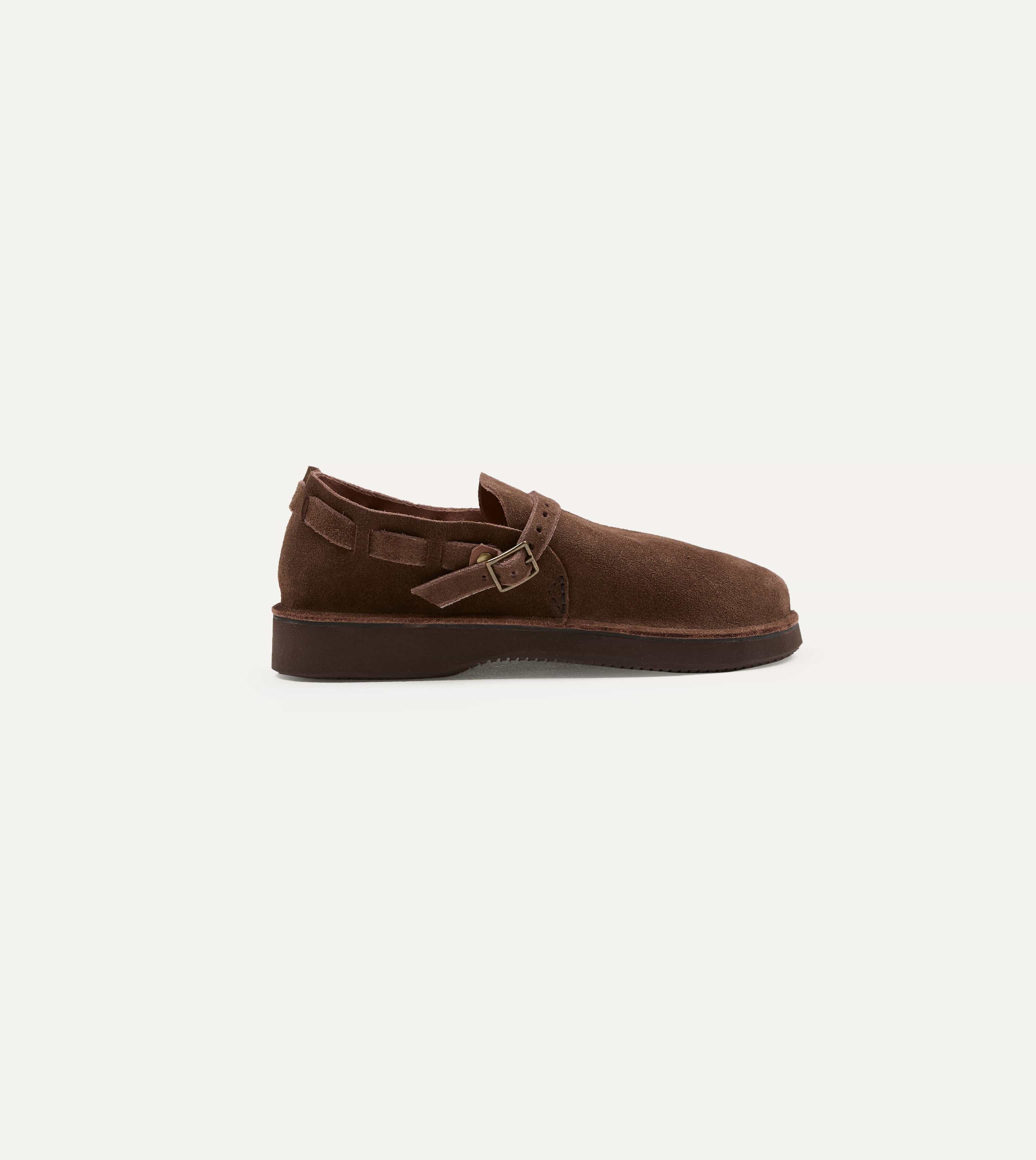 Aurora for Drake's Middle English Brown Roughout Leather Shoe