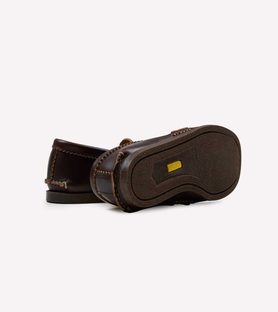Yuketen Brown Loafer with Camp Sole