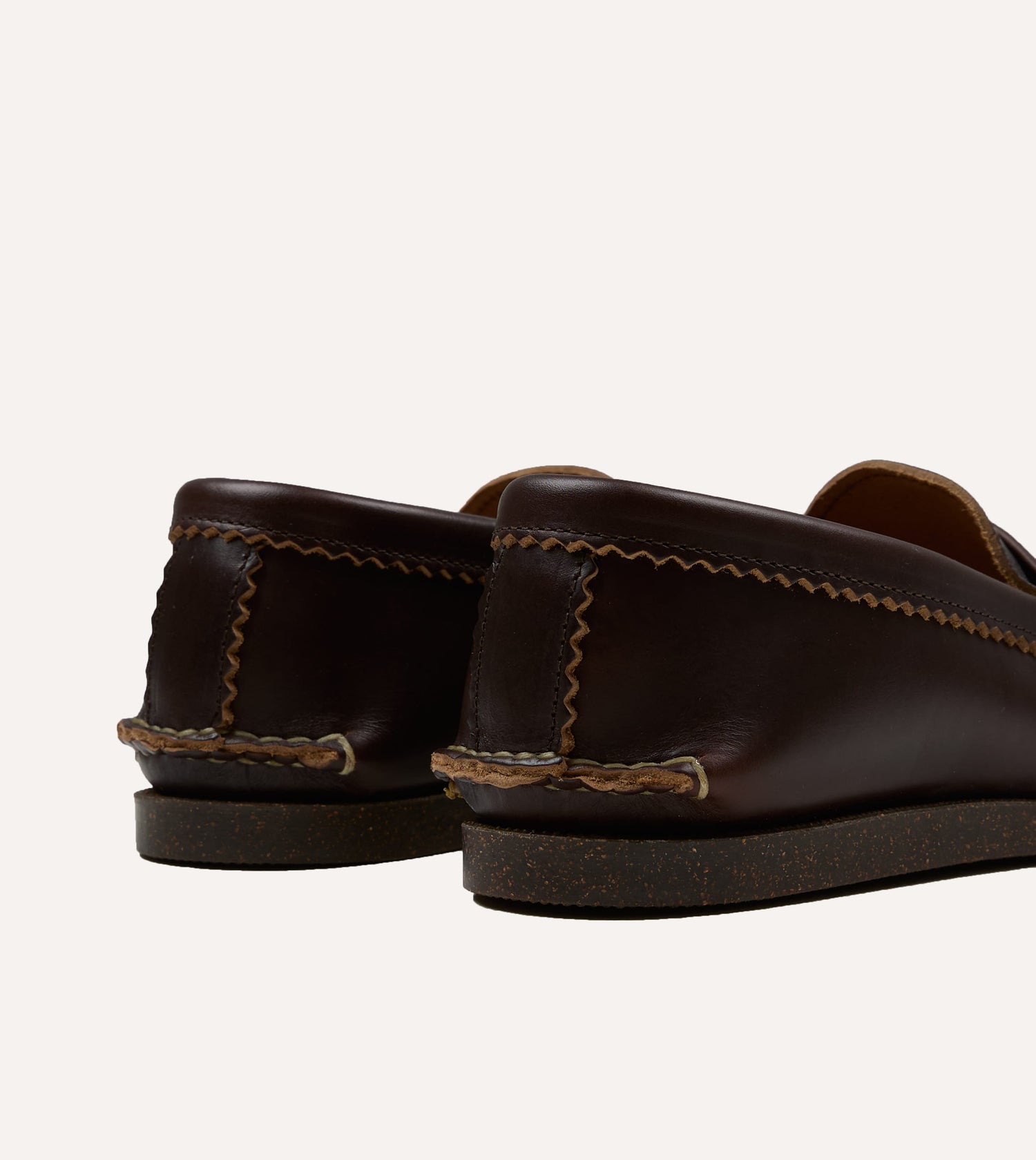 Yuketen Brown Loafer with Camp Sole