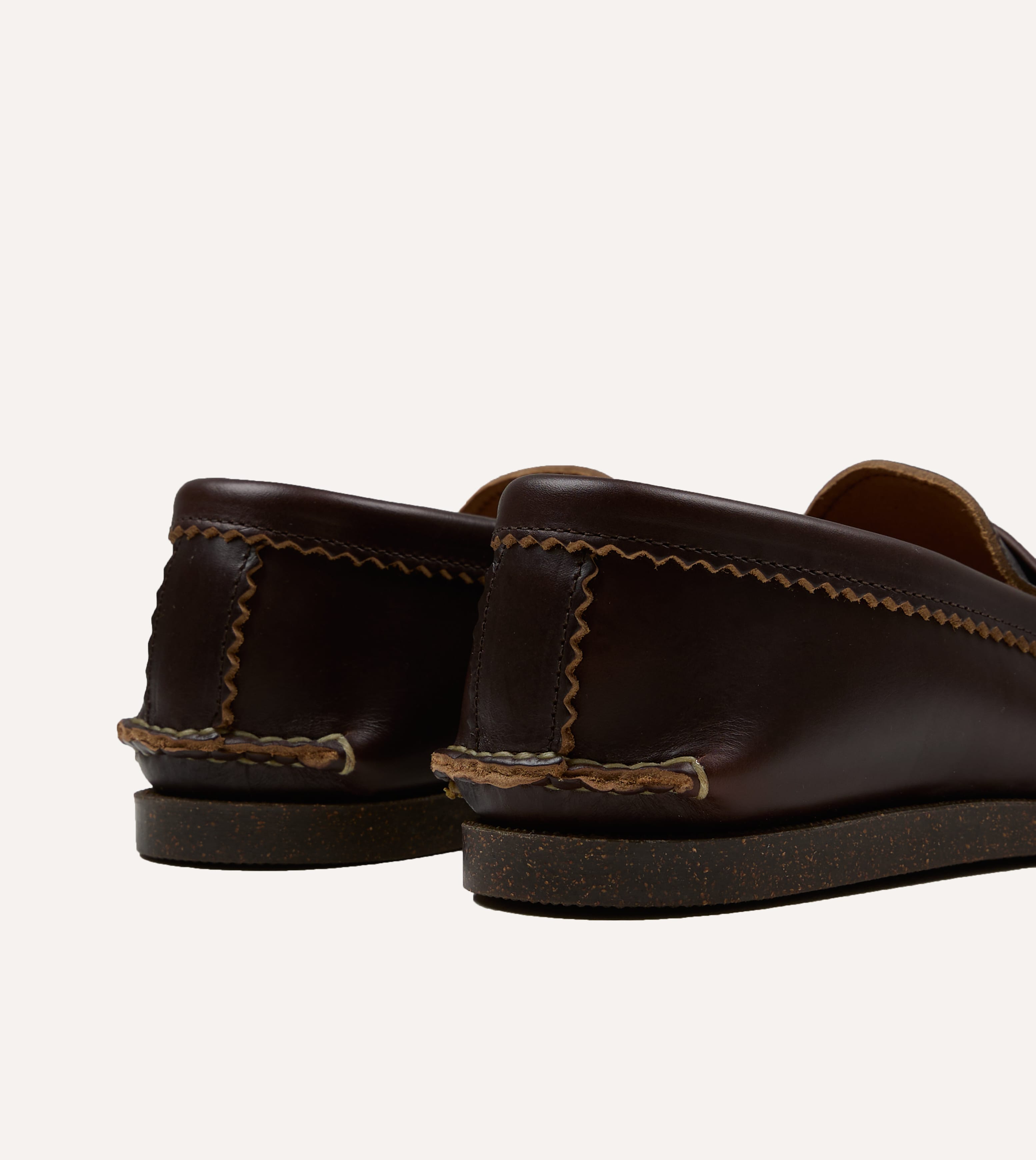 Yuketen Brown Loafer with Camp Sole