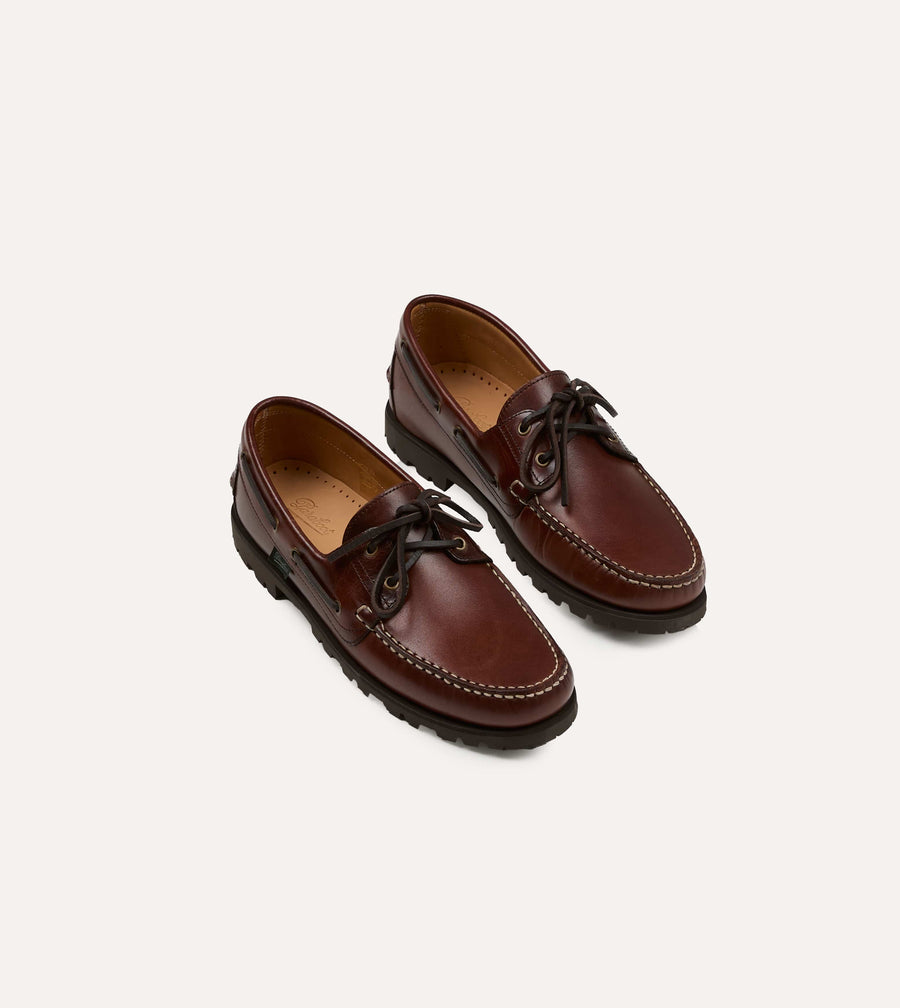 Paraboot Malo Lisse América Leather Boat Shoe