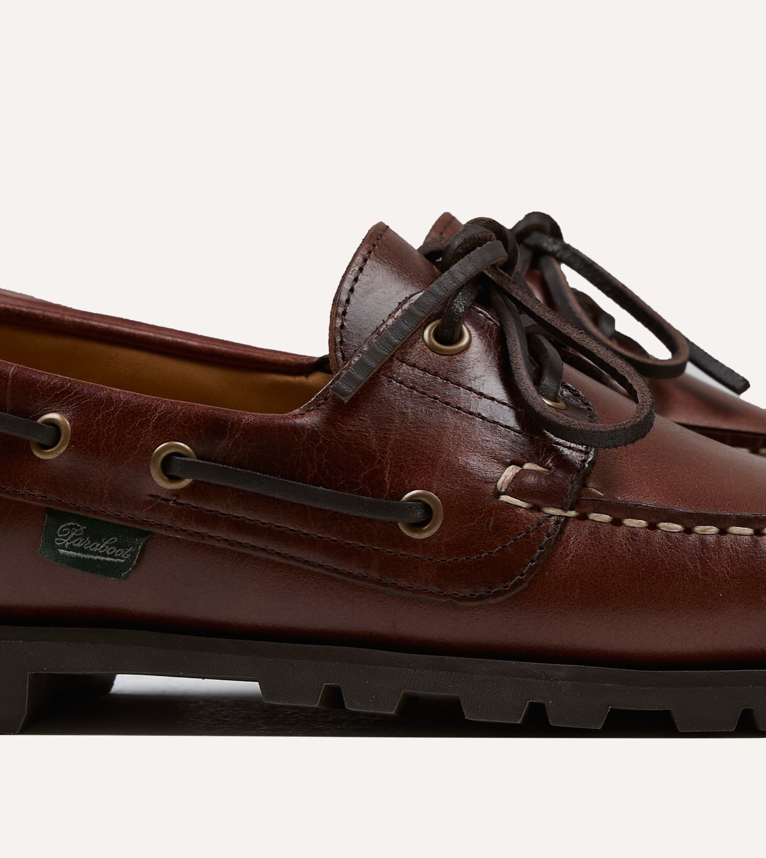 Paraboot Malo Lisse América Leather Boat Shoe