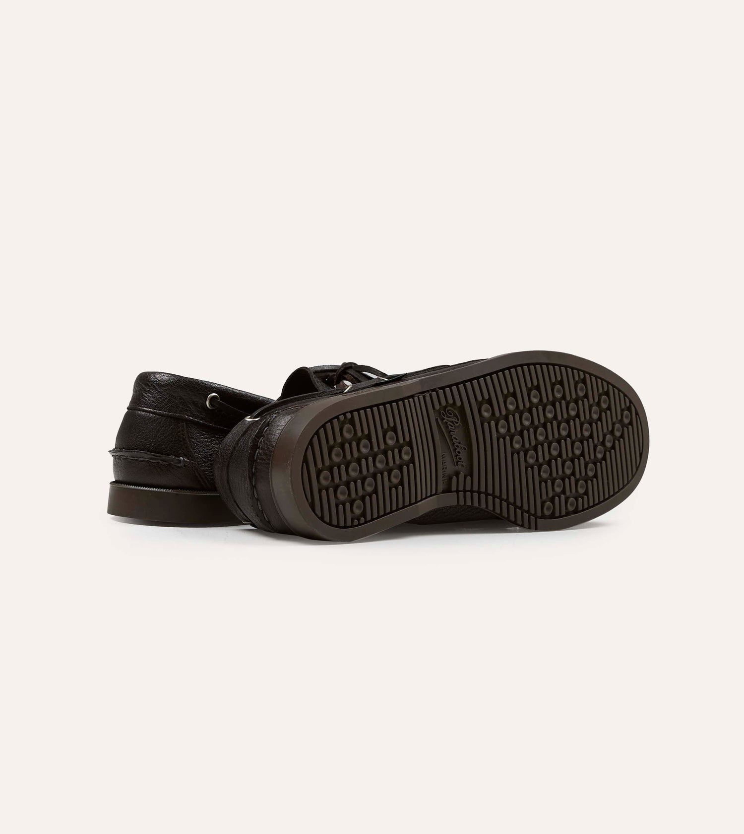 Paraboot Barth Brown Cerf Leather Boat Shoe