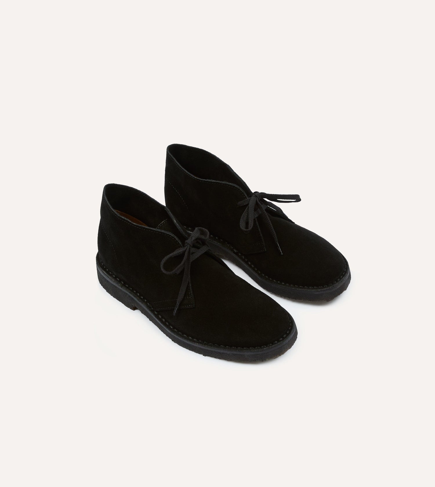 Drake's by A. Levine Clifford Desert Boot Black Suede