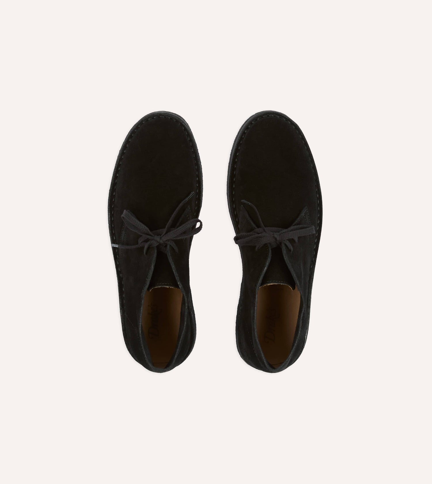 Drake's by A. Levine Clifford Desert Boot Black Suede