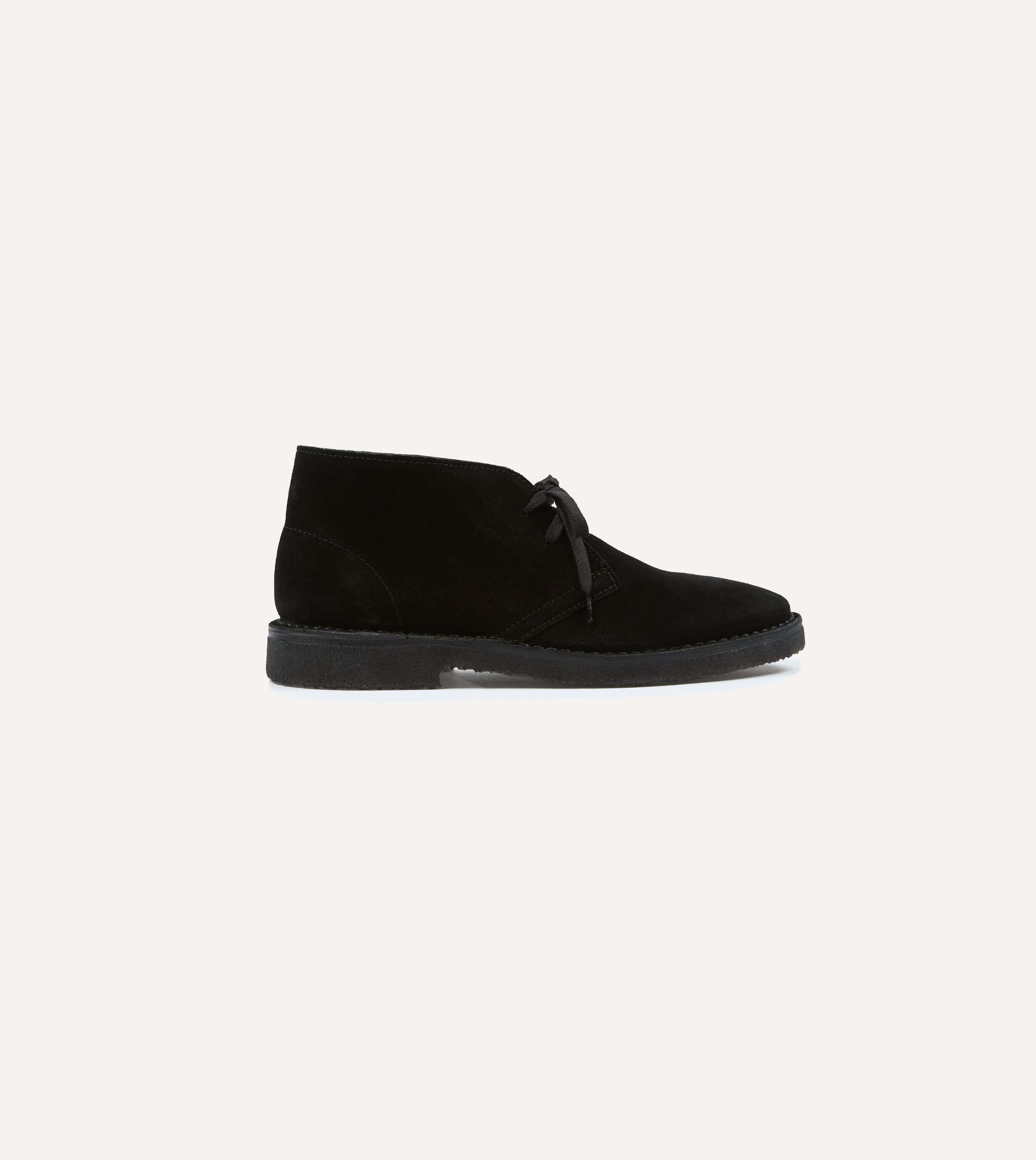 Drake's by A. Levine Clifford Desert Boot Black Suede
