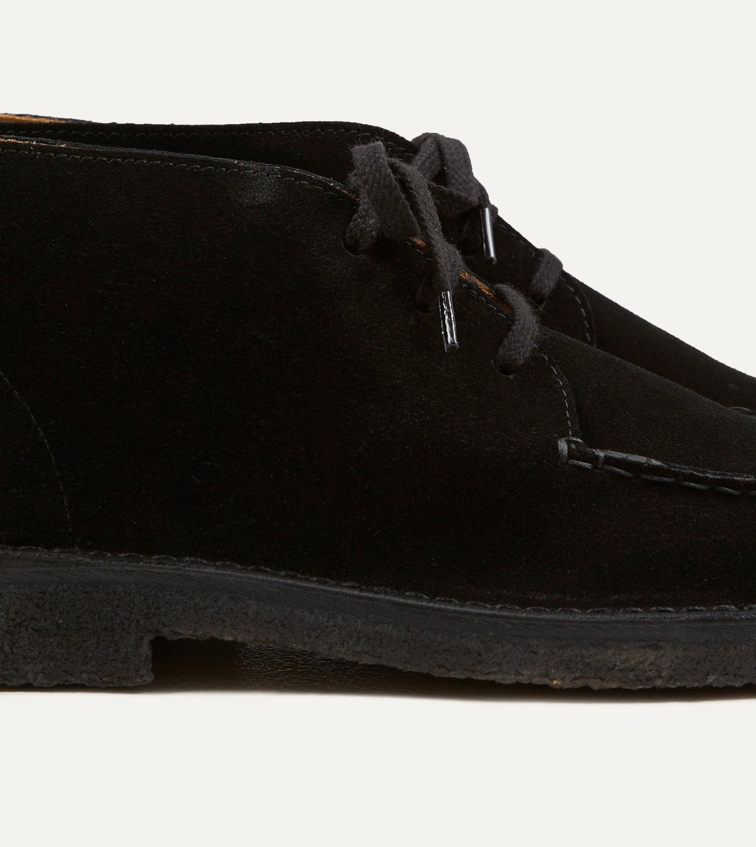 Drake's by A. Levine Crosby Moc-Toe Chukka Boot Black Suede